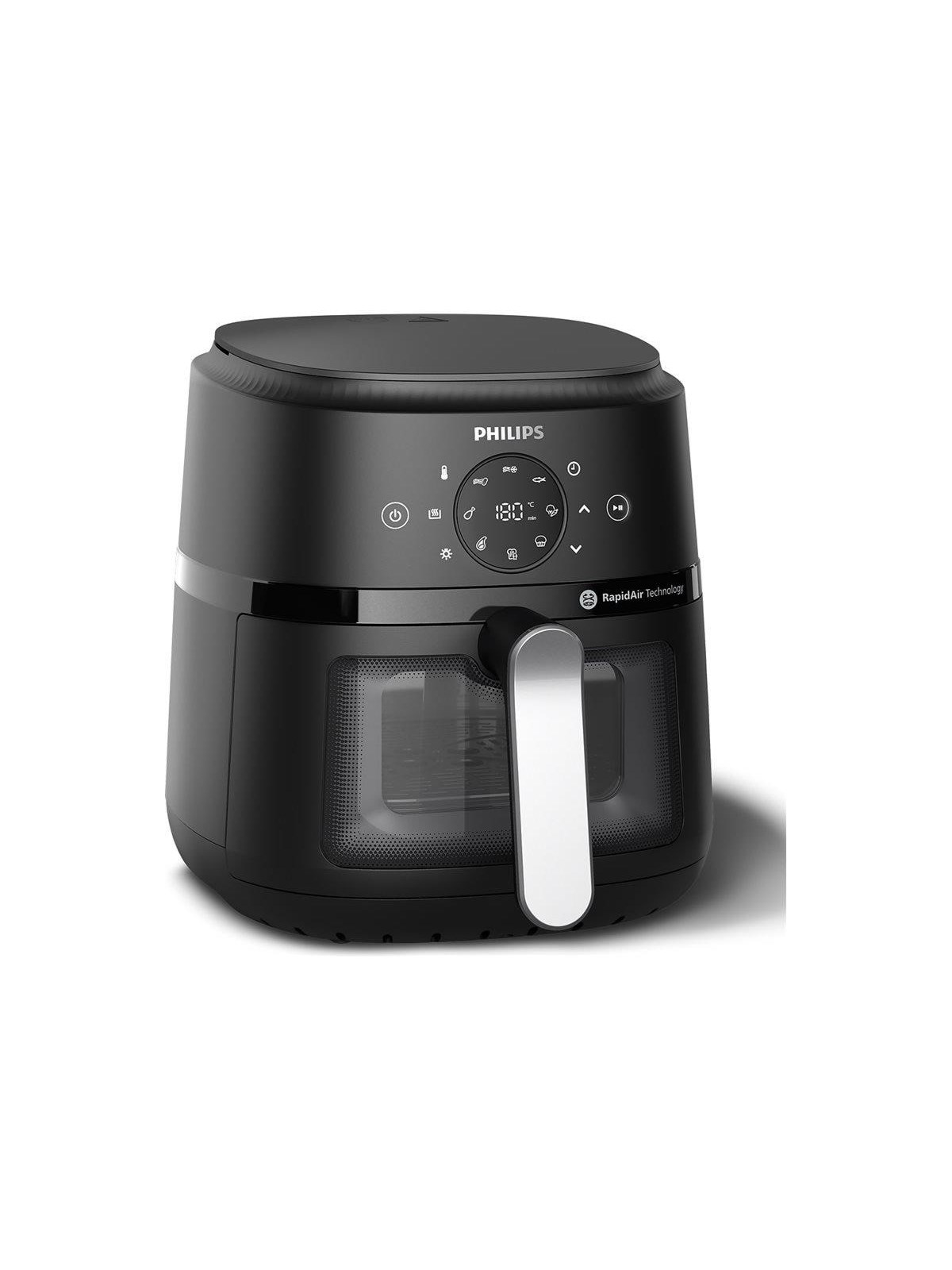 Philips 2000 Series NA221 - hot air fryer - black / silver, Airfryer