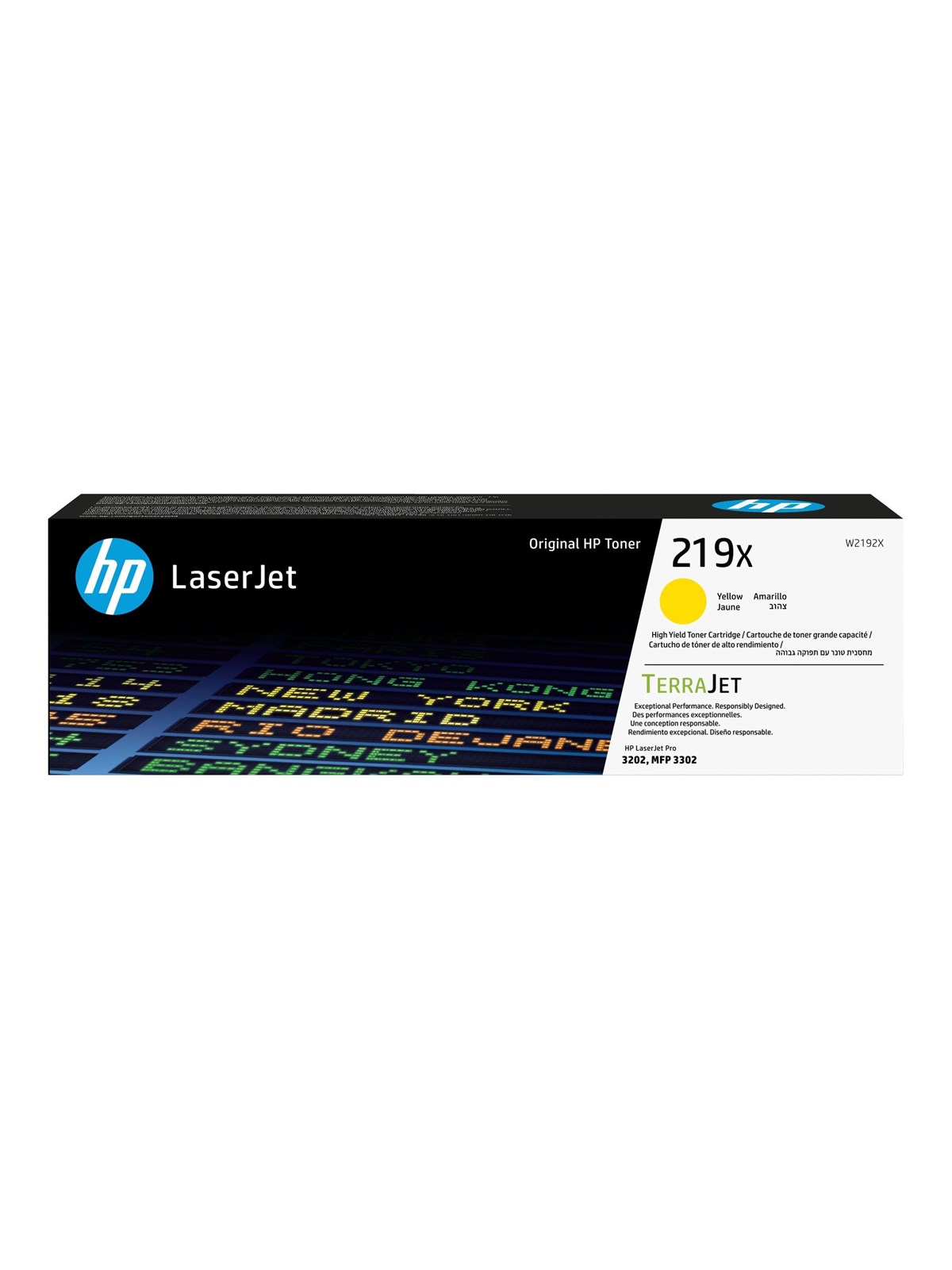 HP 219X / W2192X High Capacity Yellow Toner, Printerpatron Og Toner
