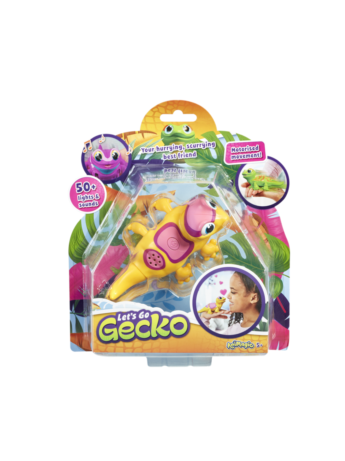 Goliath Animagic: Let's Go Gecko - Yellow, Legetøj