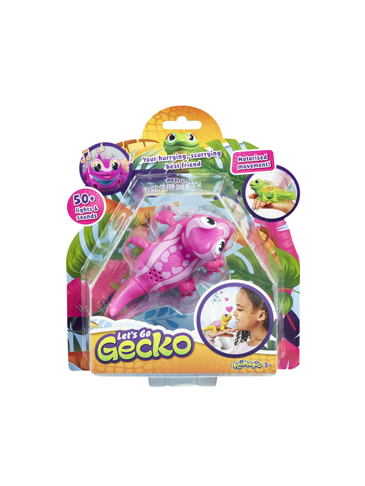 Goliath Animagic: Let's Go Gecko - Pink, Legetøj