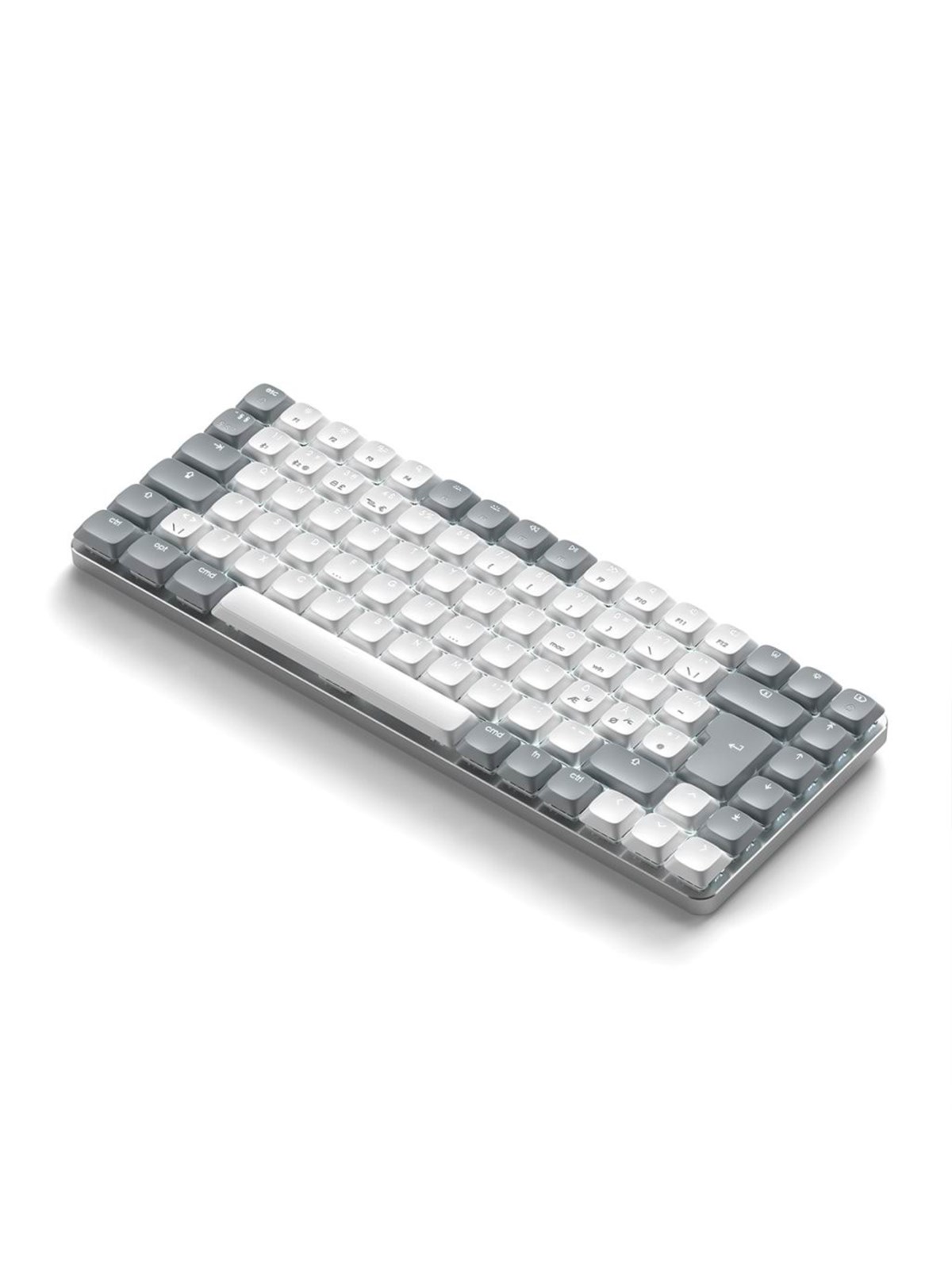 Satechi SM1 Slim Mechanical Backlit Keyboard Nordic Layout - Light Grey - Tastatur - Uden Numpad - Nordisk - Hvid