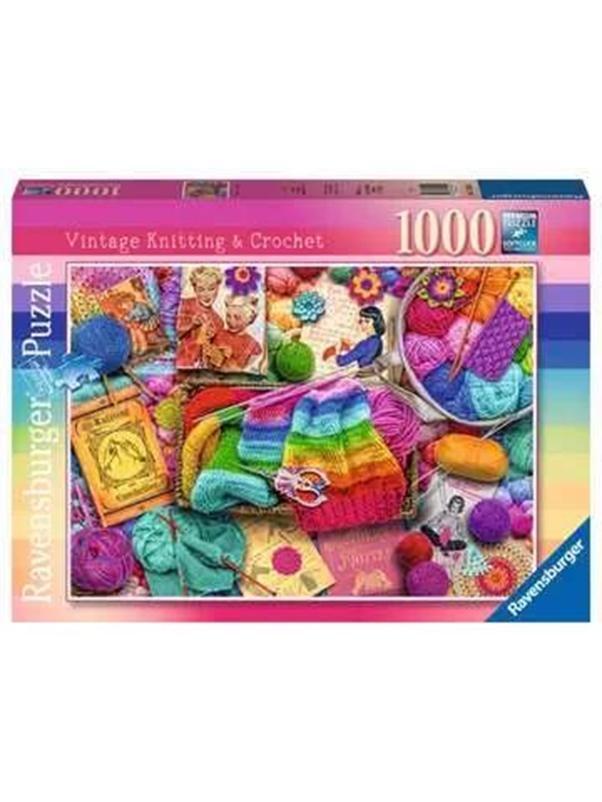 Ravensburger Vintage Knitting & Crochet 1000p