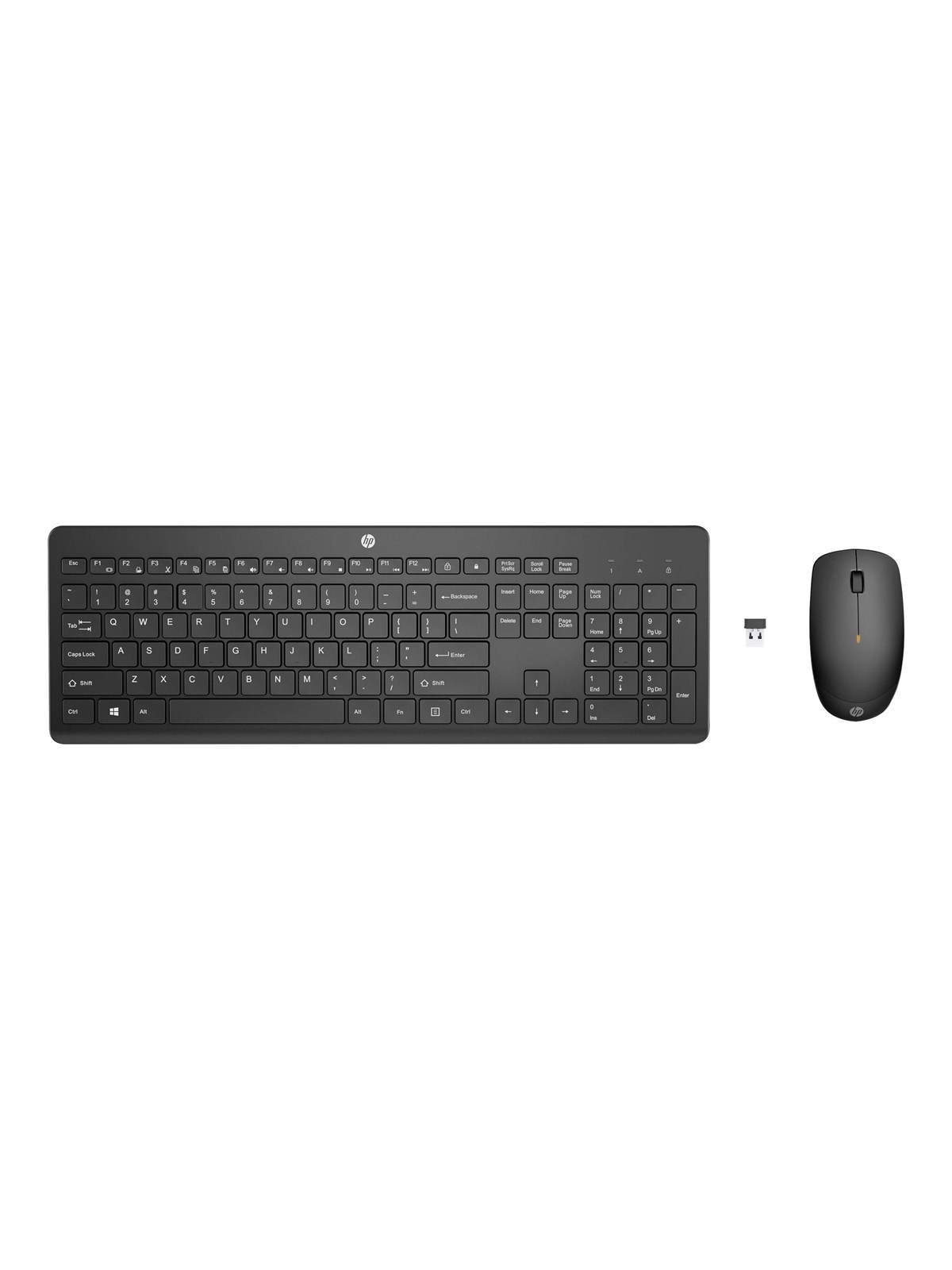 HP 235 - Tastatur & Mus sæt - Dansk - Sort, Tastatur