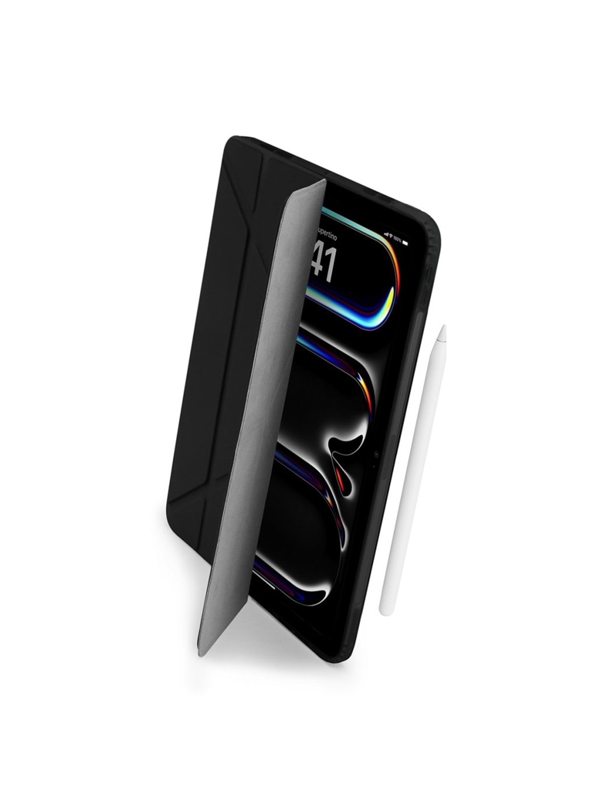 Pipetto iPad Pro 13 Origami No1 Original Case - Black, Tablet Cover