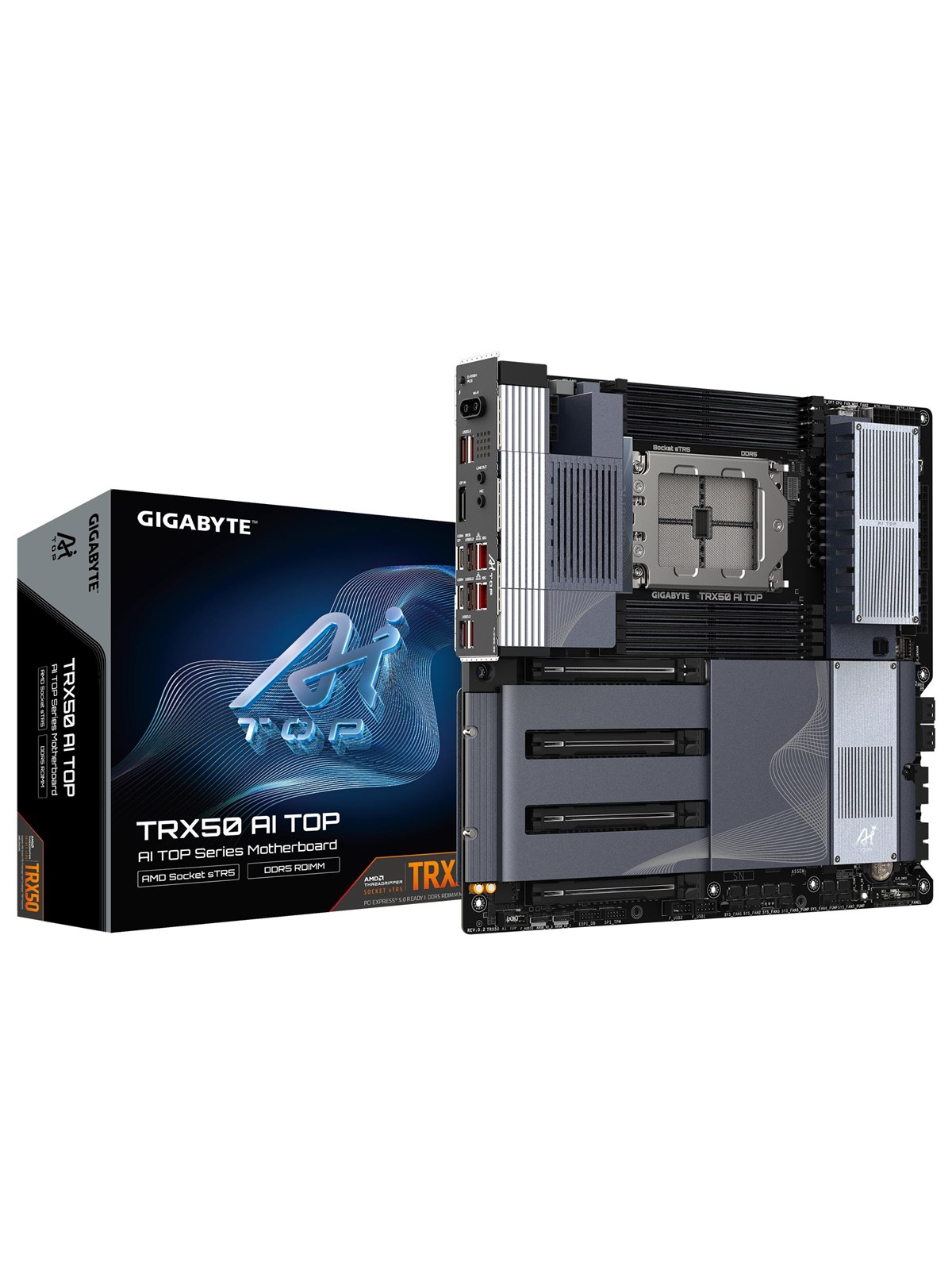 GIGABYTE TRX50 AI TOP Bundkort - AMD TRX50 - AMD sTR5 socket - DDR5 RAM - Extended ATX