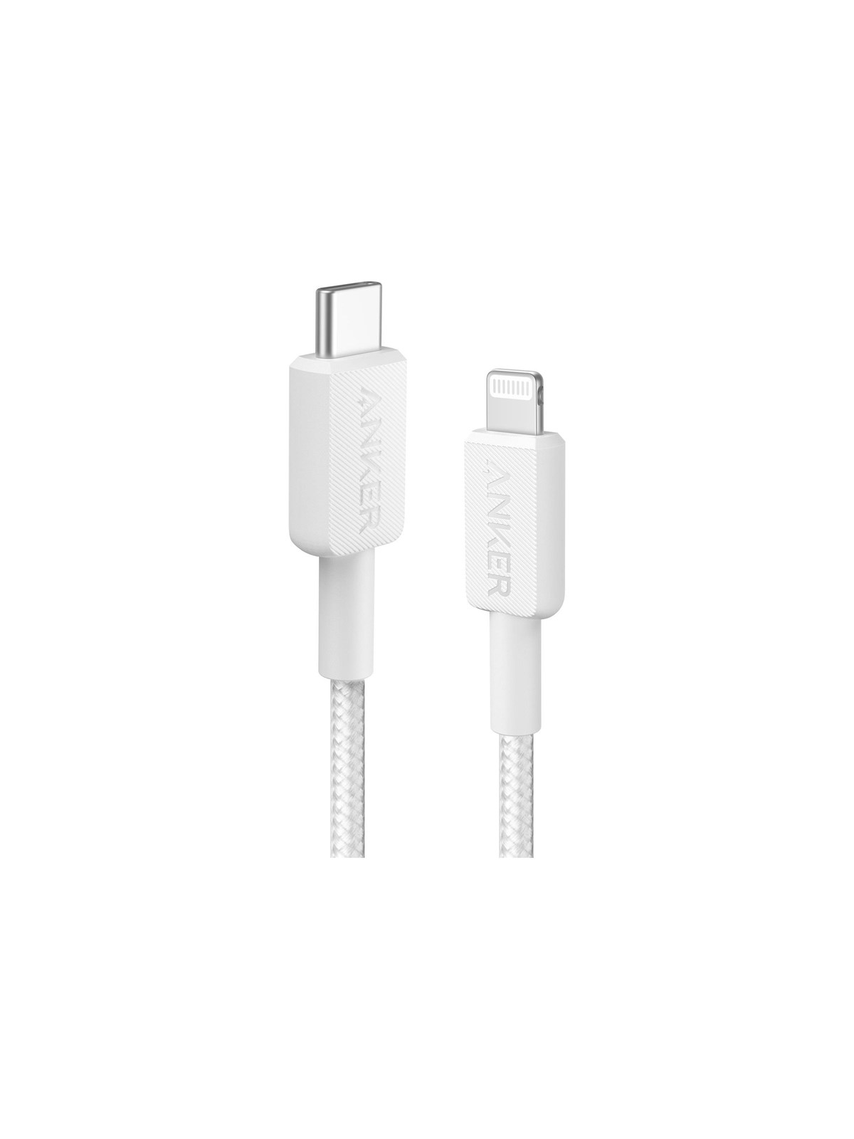 Anker 322 USB-C to Lightning Cable (1.8m Braided) - White, Usb Kabel