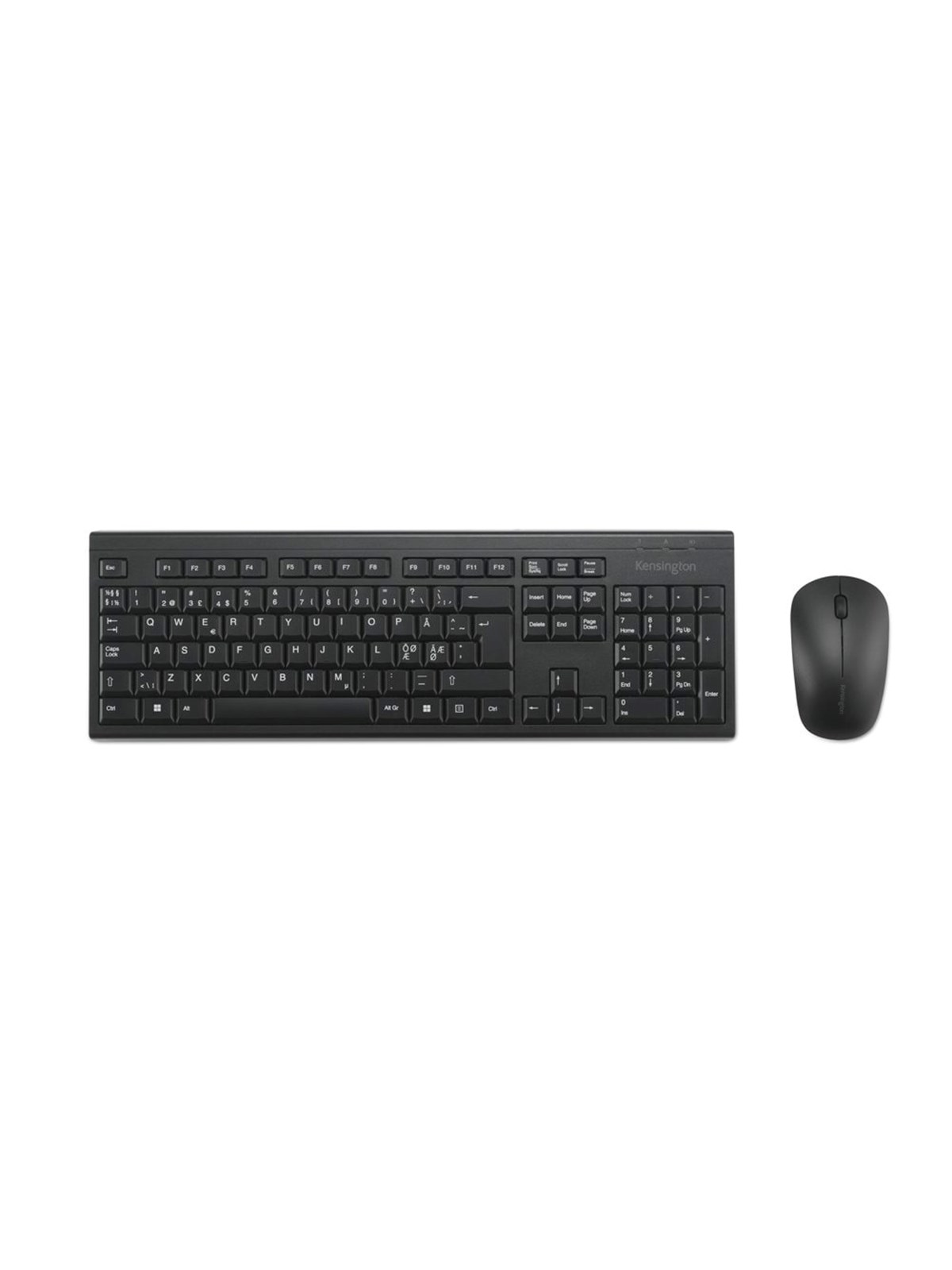 Kensington KM150 EQ trådløst skrivebordssæt Pan Nordisk - Tastatur & Mus sæt - Nordisk - Sort