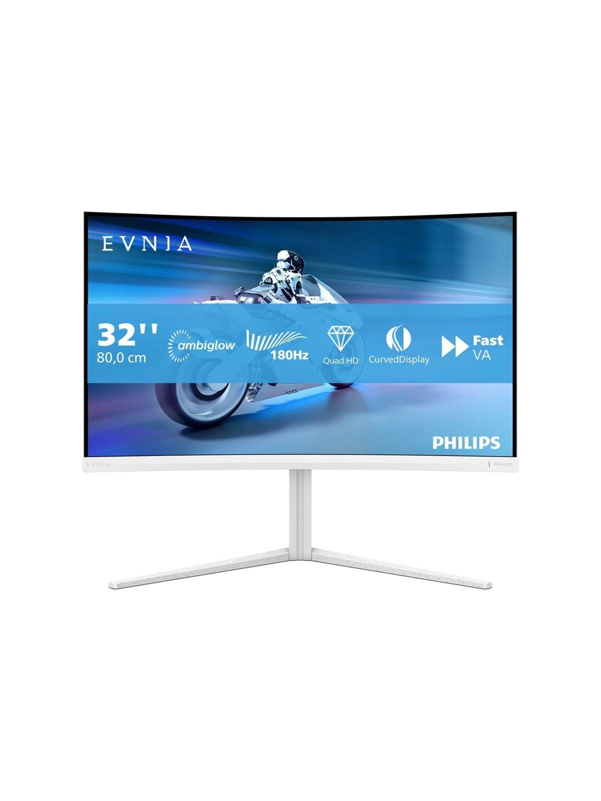 32" Philips Evnia 5000 32M2C5501 - 2560x1440 (QHD) - 180Hz - VA, Computerskærm