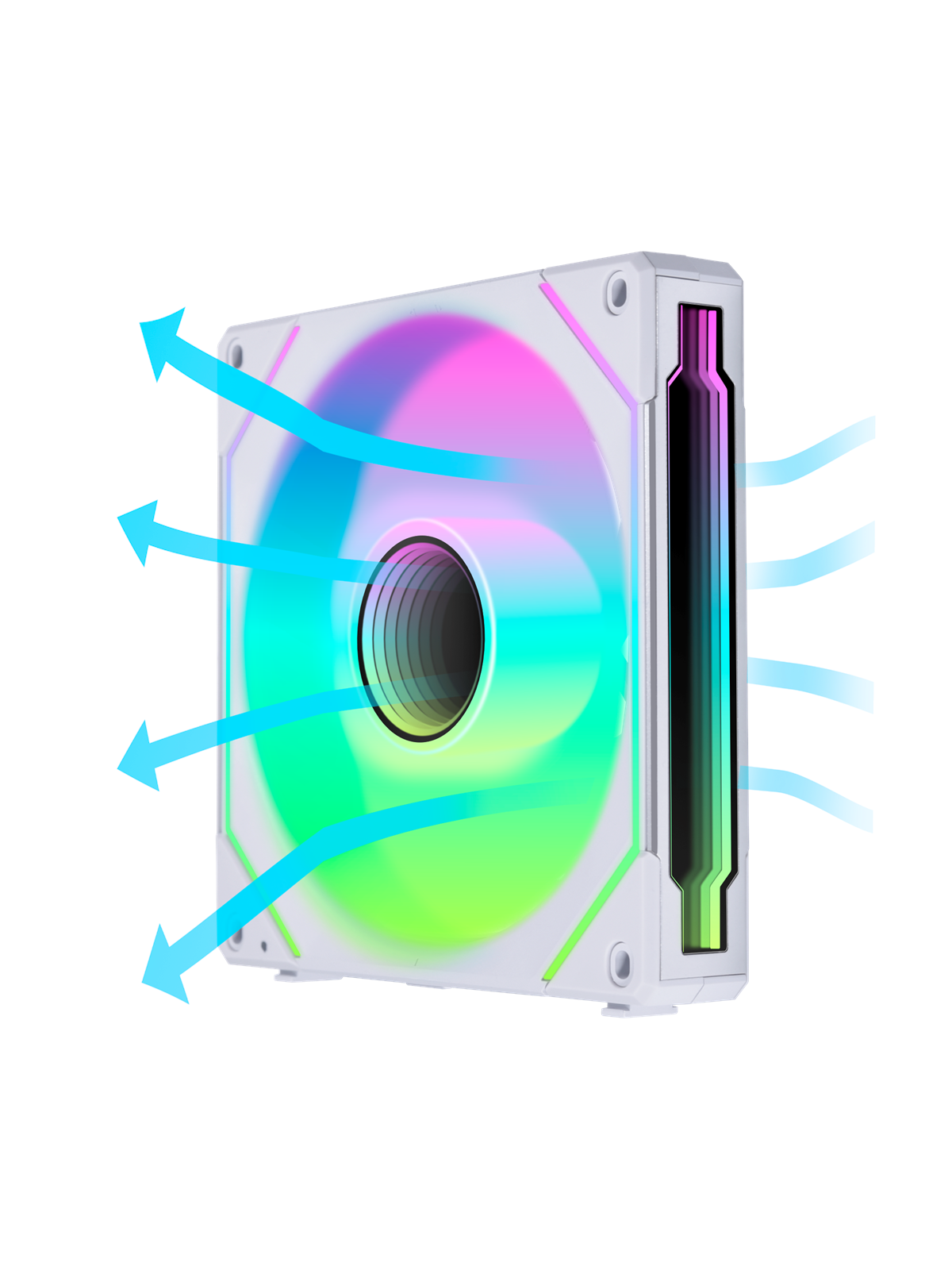 Lian Li UNI FAN SL INF PWM White Reverse - Kabinet køler - 140mm - Hvid - 28 dBA