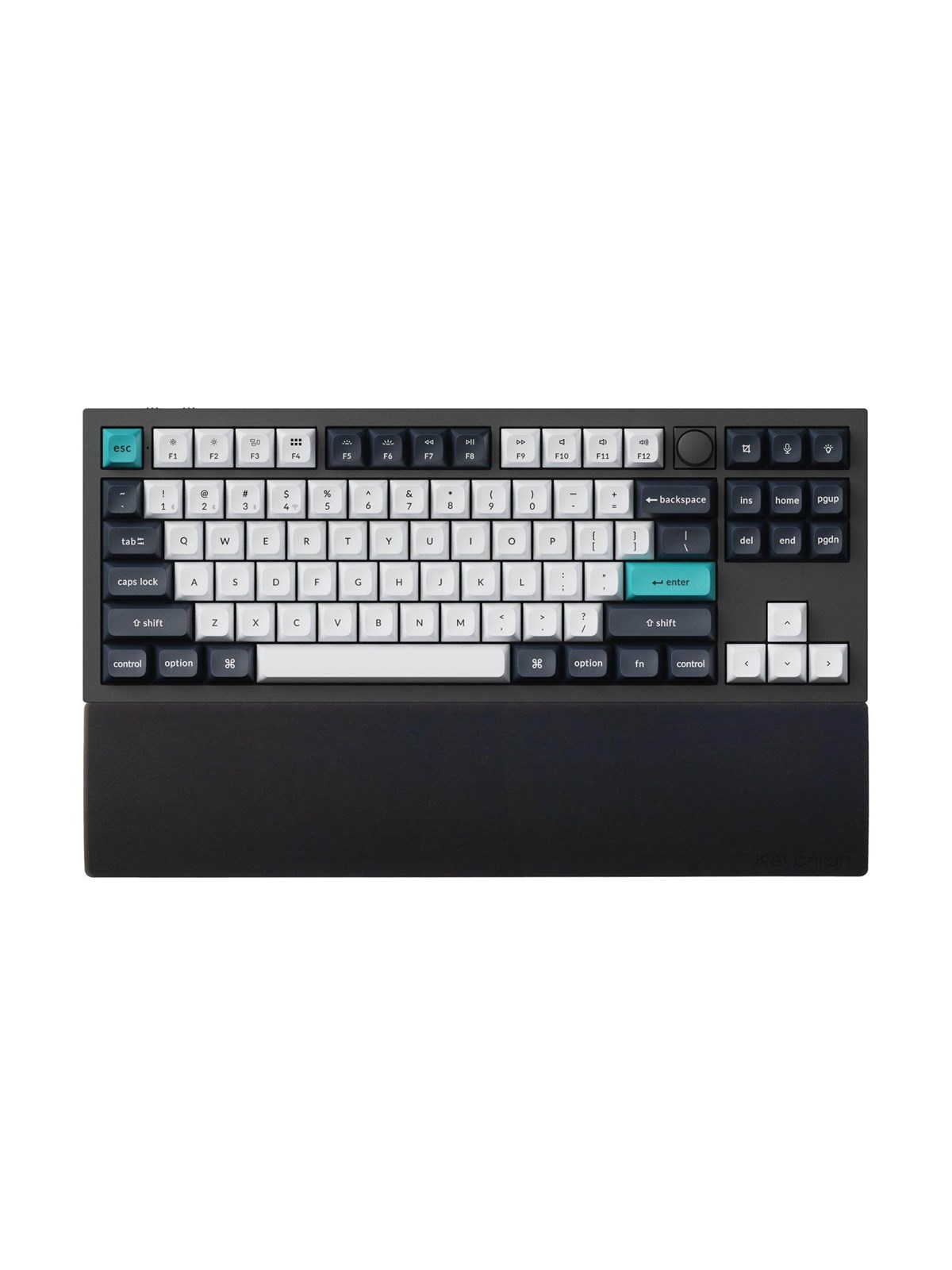 Keychron Silicone Palmrest for Q3 series / V3 series - Håndledsstøtte - Sort