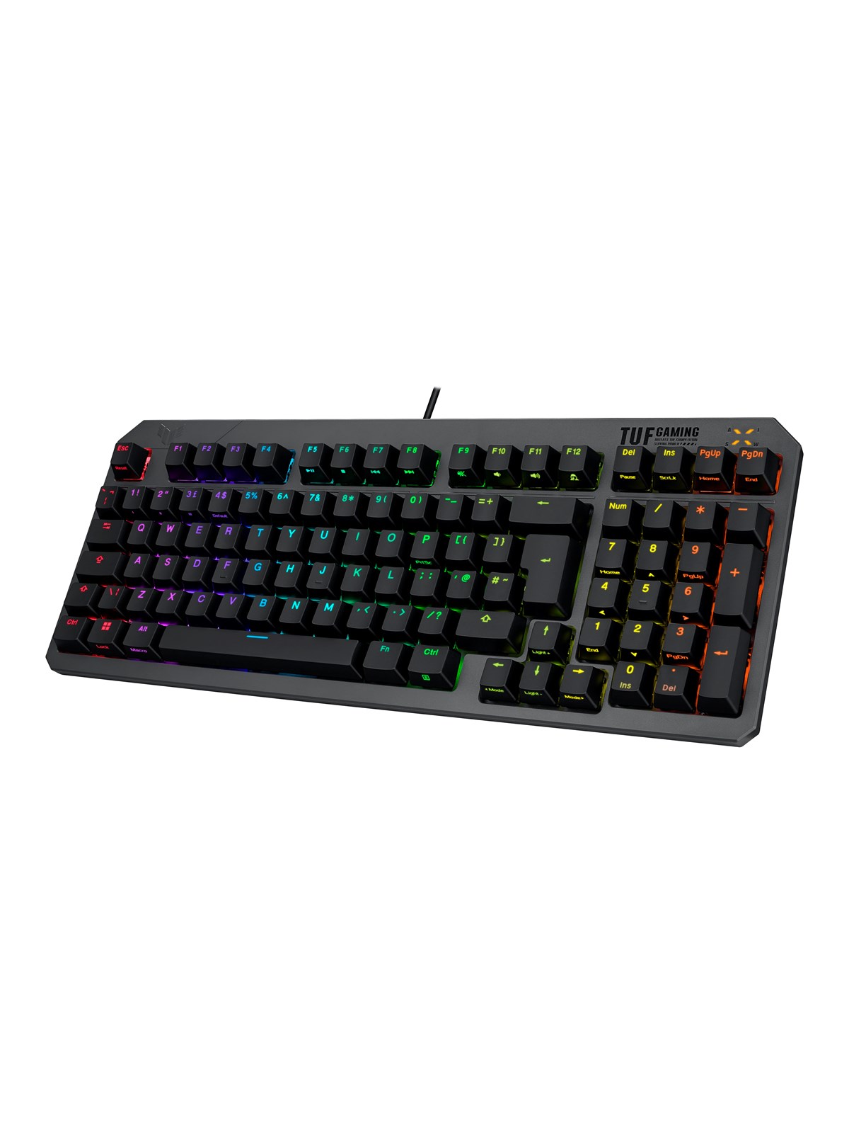 ASUS TUF Gaming K3 Gen II - Gaming Tastatur - Nordisk - Sort, Tastatur