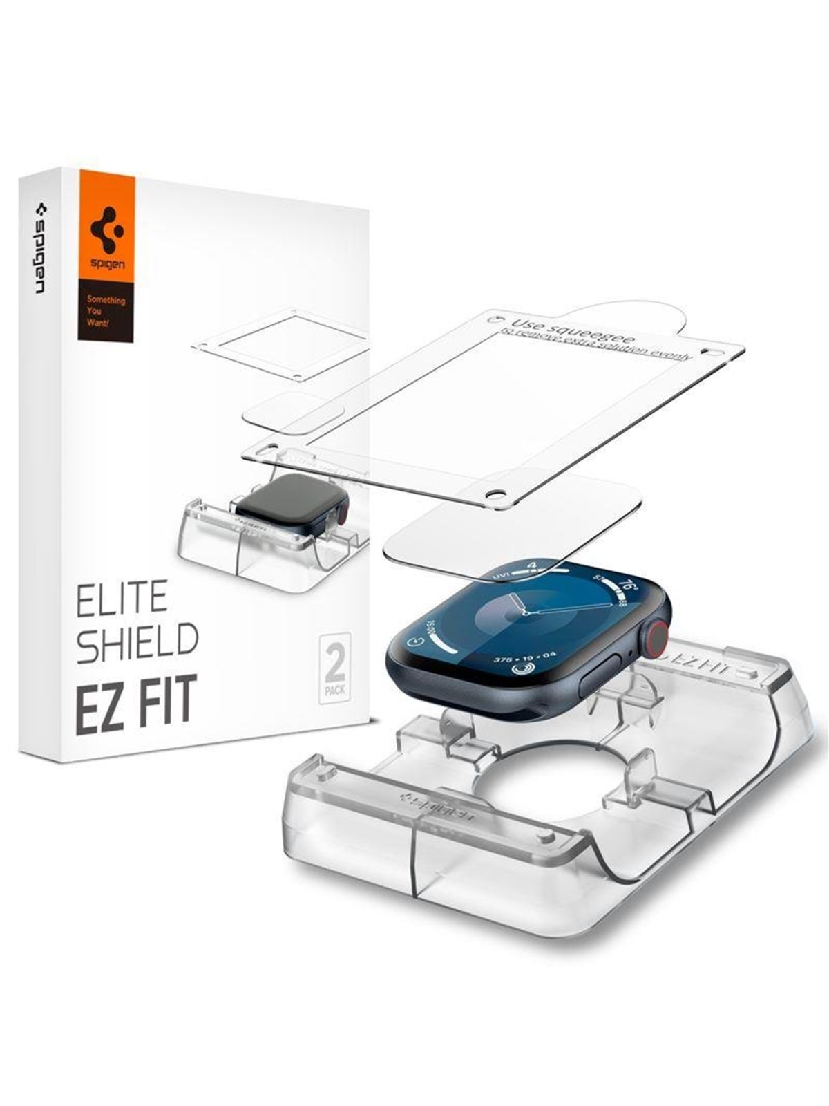 Spigen Eliteshield EZ Fit 2 Pack - transparency - Apple Watch 11/10 42mm