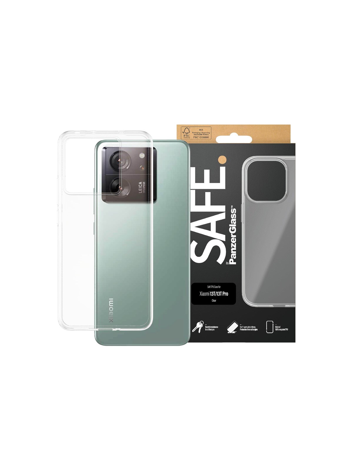 SAFE by PanzerGlass TPU Case Xiaomi 13T | 13T Pro, Mobilcover