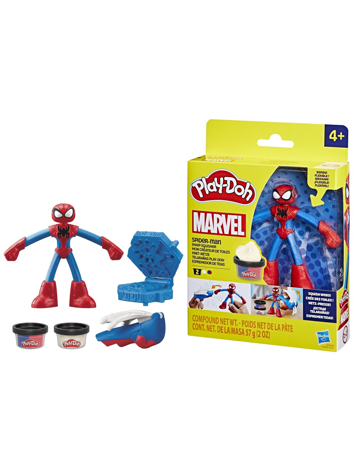 Play-Doh Marvel Spider-Man Thwip Squisher, Konstruktionslegetøj