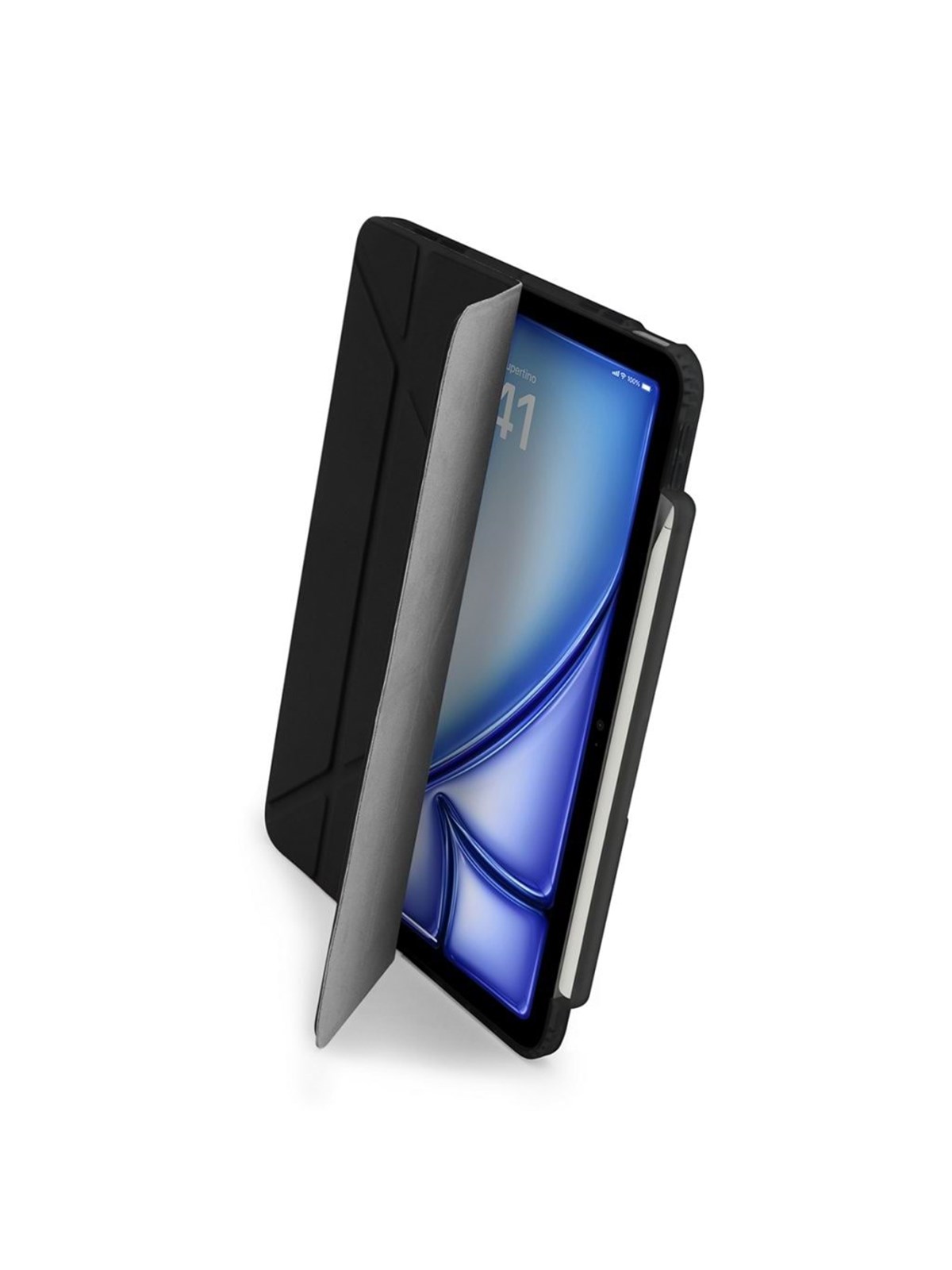 Pipetto Origami No3 Pencil Case - Black - iPad Air 11" (2025/2024)/ iPad Air 10.9 (2022/2020)