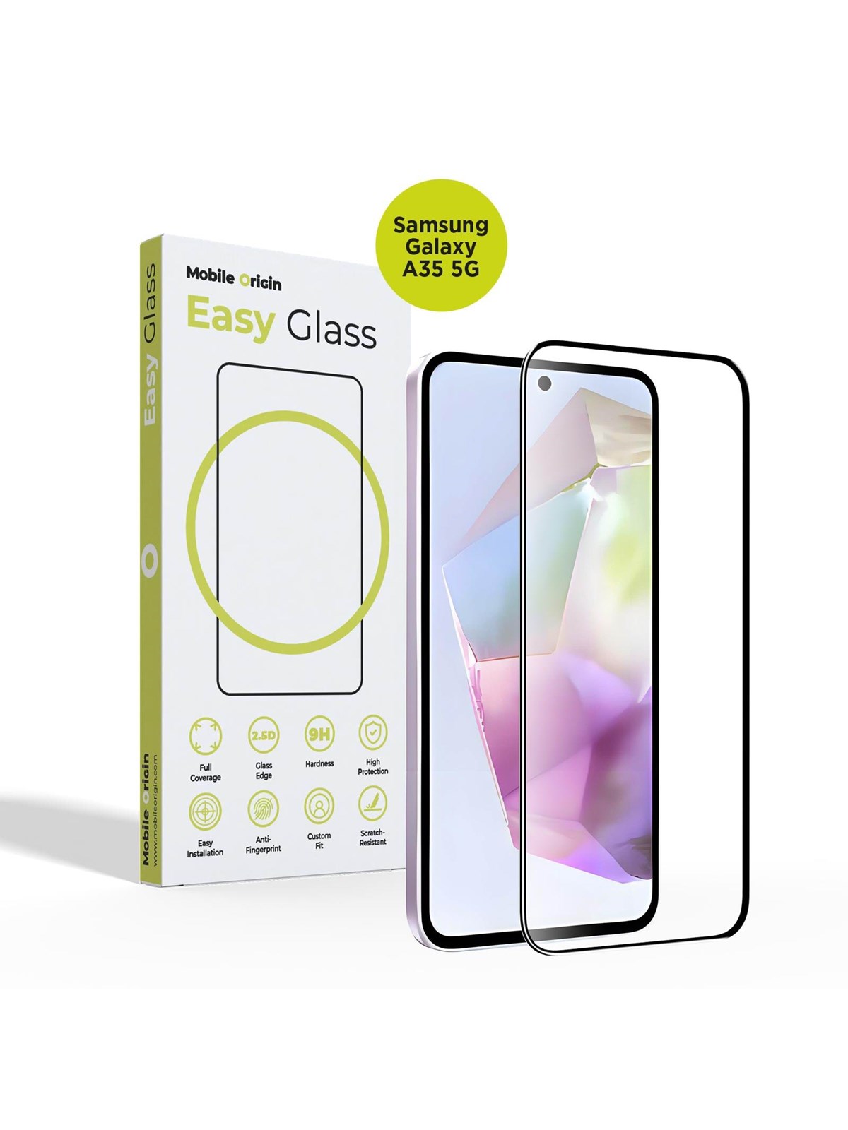 Mobile Origin EasyGlass Samsung Galaxy A35 5G, Beskyttelsesglas