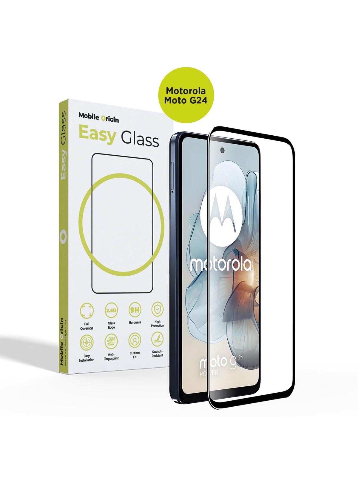 Mobile Origin EasyGlass - Motorola Moto G24, Beskyttelsesglas