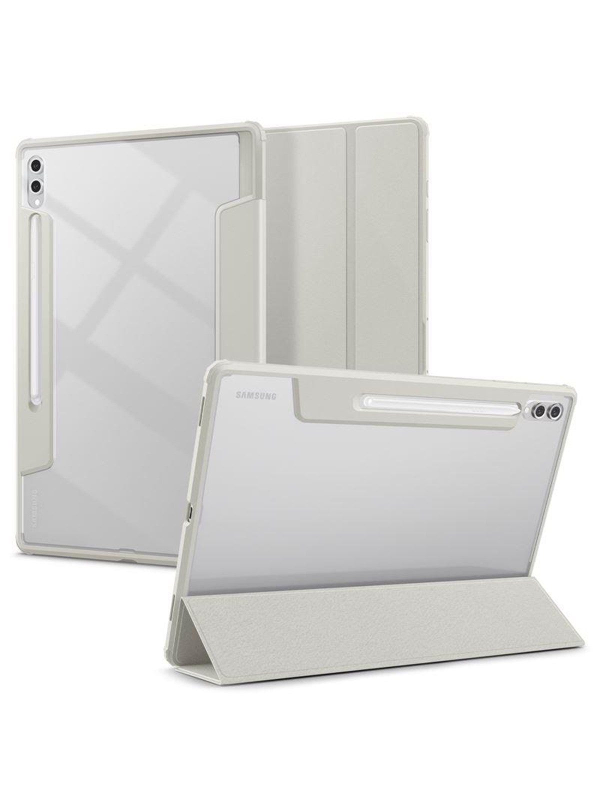 Spigen Ultra Hybrid Pro - gray - Samsung Galaxy Tab S10/S9/S8 Ultra, Mobilcover
