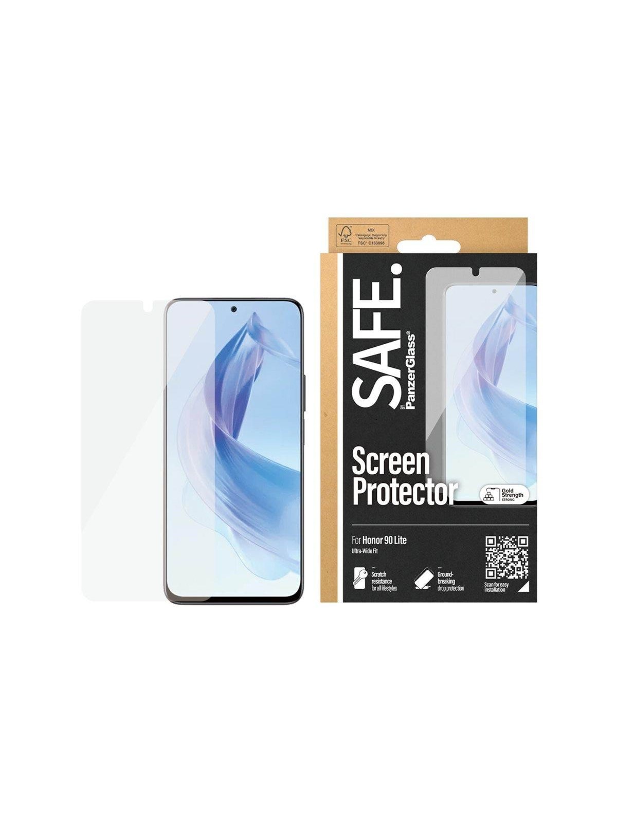 SAFE by PanzerGlass Screen Protector Honor 90 Lite | Ultra-Wide Fit, Beskyttelsesglas