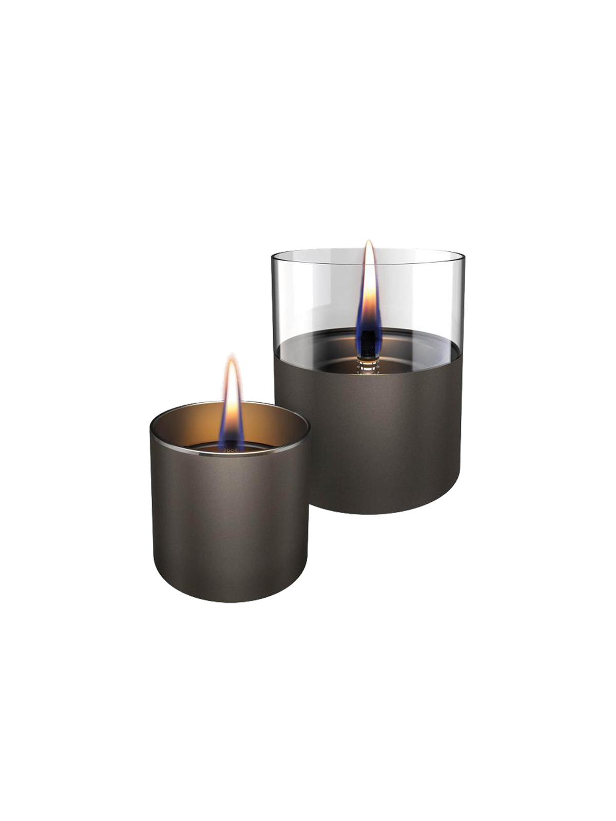Tenderflame Lilly 8/10 Giftset Gun Metal Glass, Boligindretning