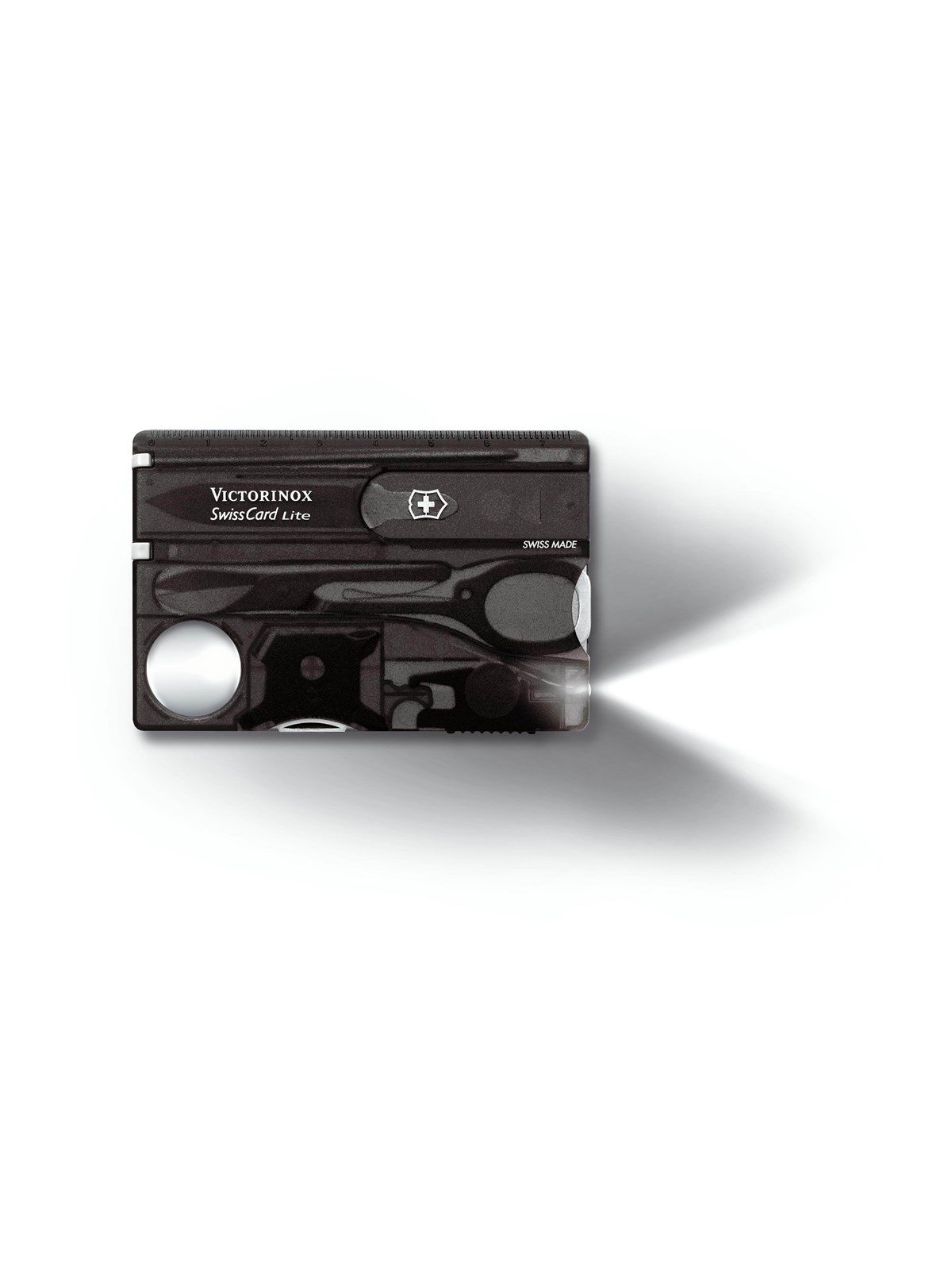 Victorinox Swiss Card Lite - 13 Function Swisscard - White LED Light, Skrivebordstilbehør