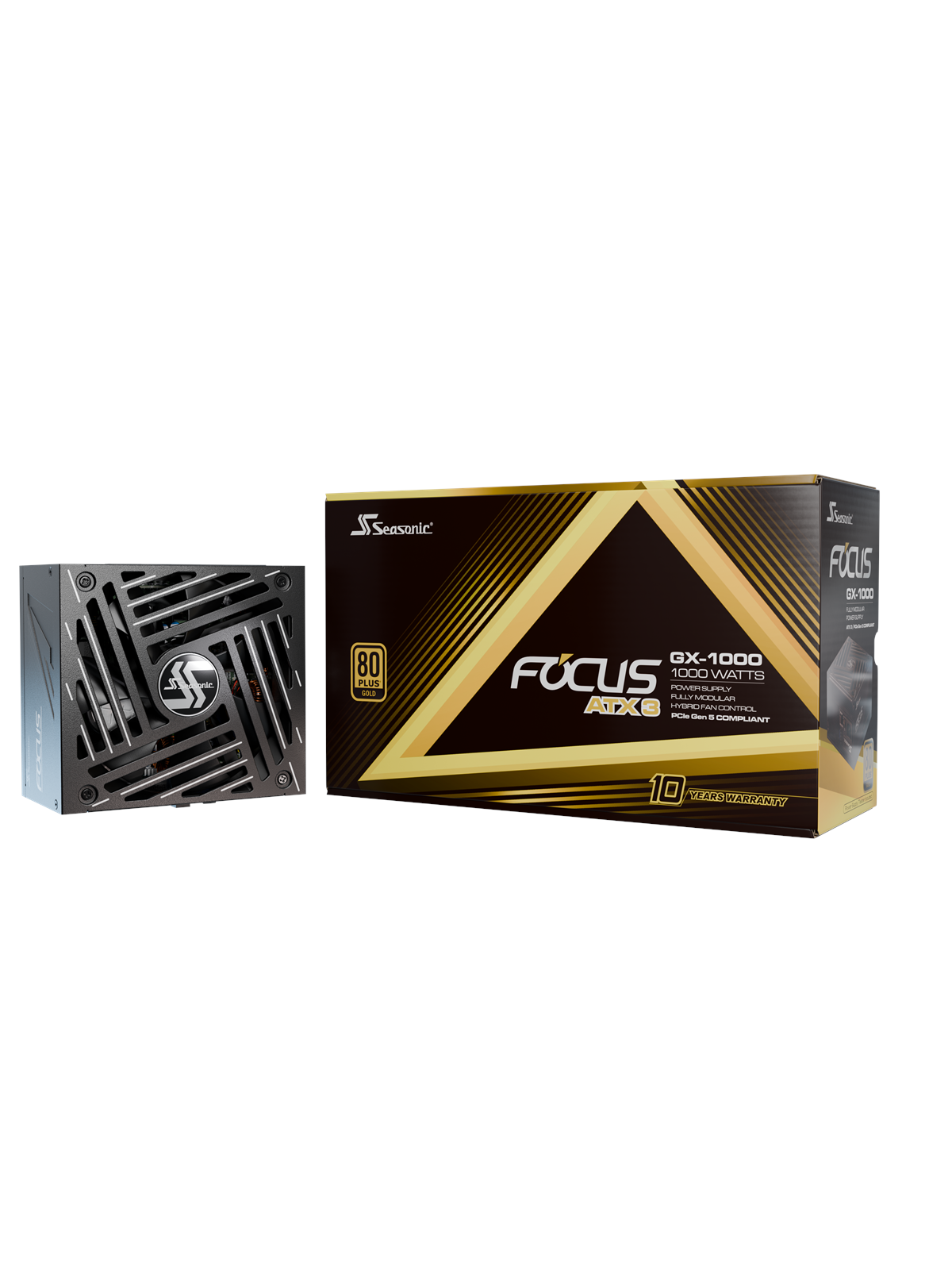 Seasonic FOCUS GX-750 Strømforsyning - 750 Watt - 135 mm - ATX 3.1 - 80 Plus Gold certified