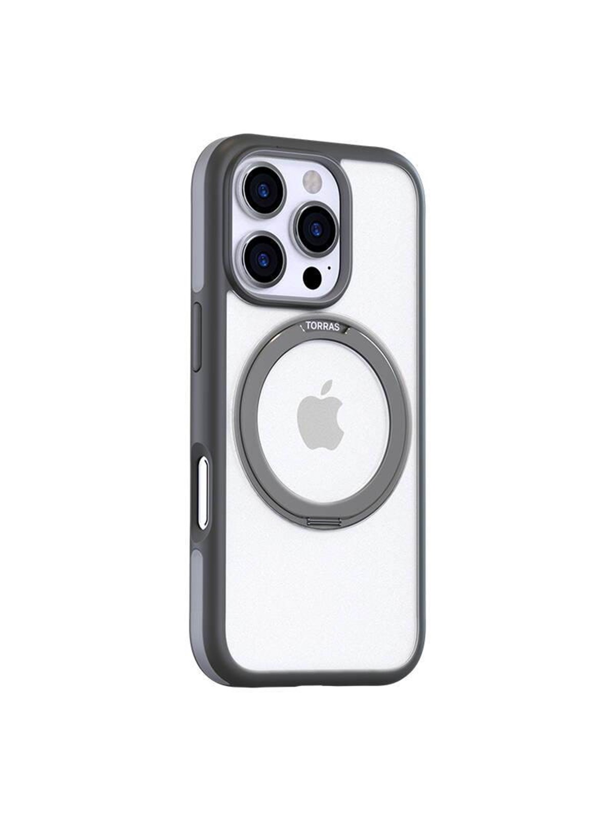 Torras Ostand R Fusion Case for iPhone 16 Pro Max (Gray), Mobilcover