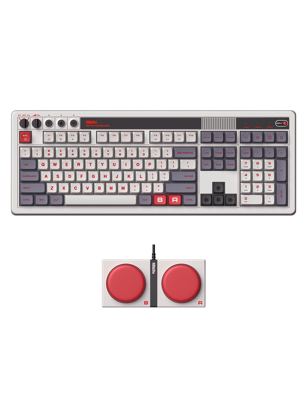 8BitDo Retro 108 Mechanical Keyboard N Edition - Amerikansk engelsk, Tastatur