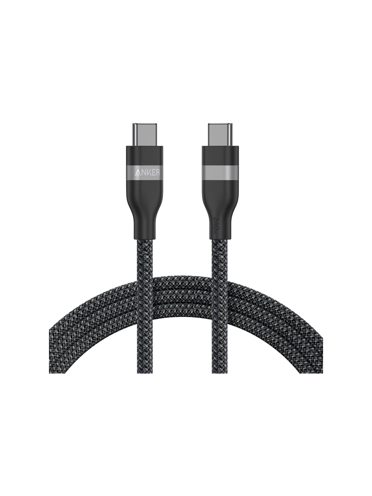 Anker USB-C to USB-C Cable (1.8m 240W Upcycled-Braided) - Black, Usb Kabel