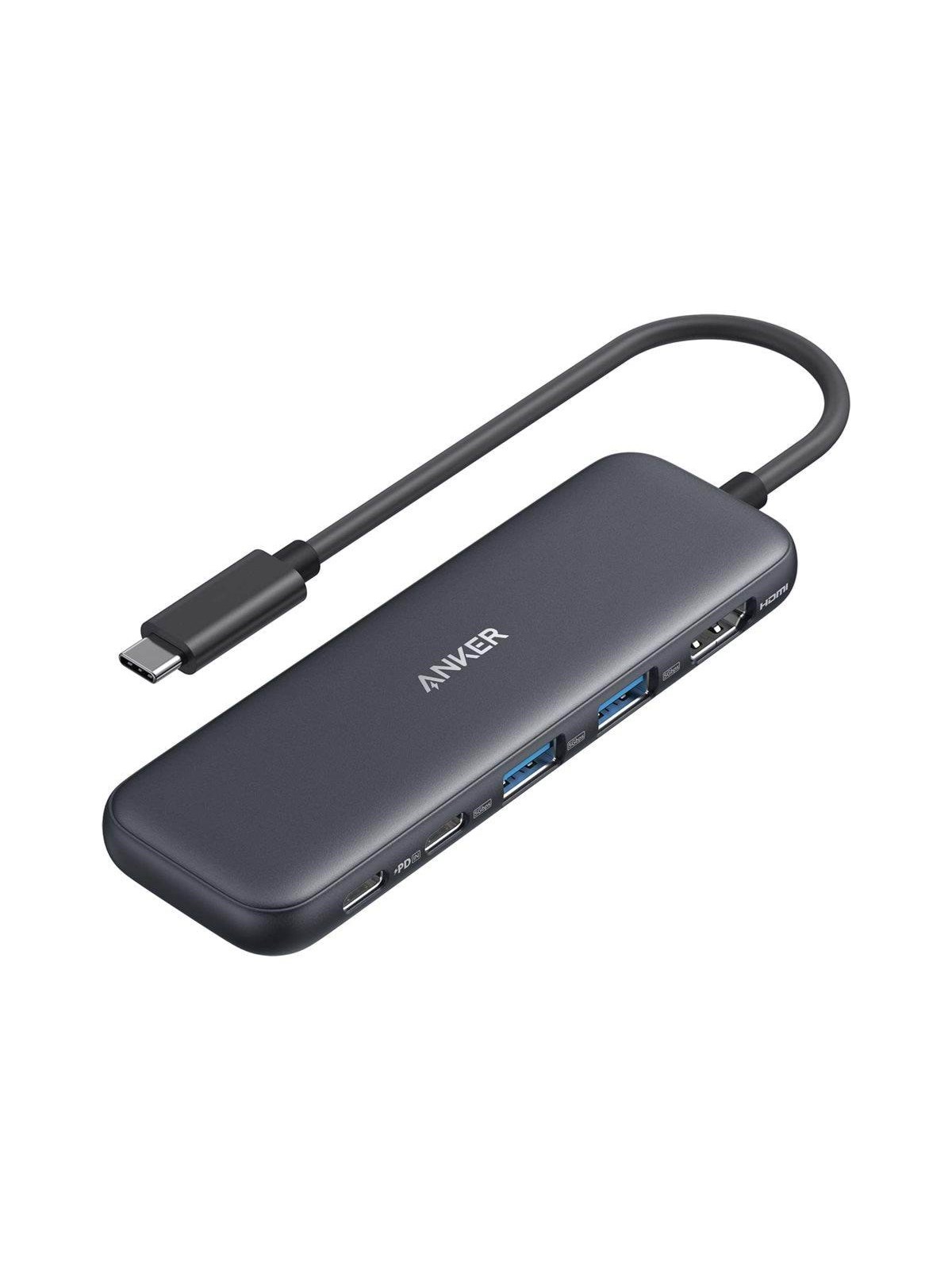 Anker 332 USB-C Hub (5-in-1) - Black, Docking Station