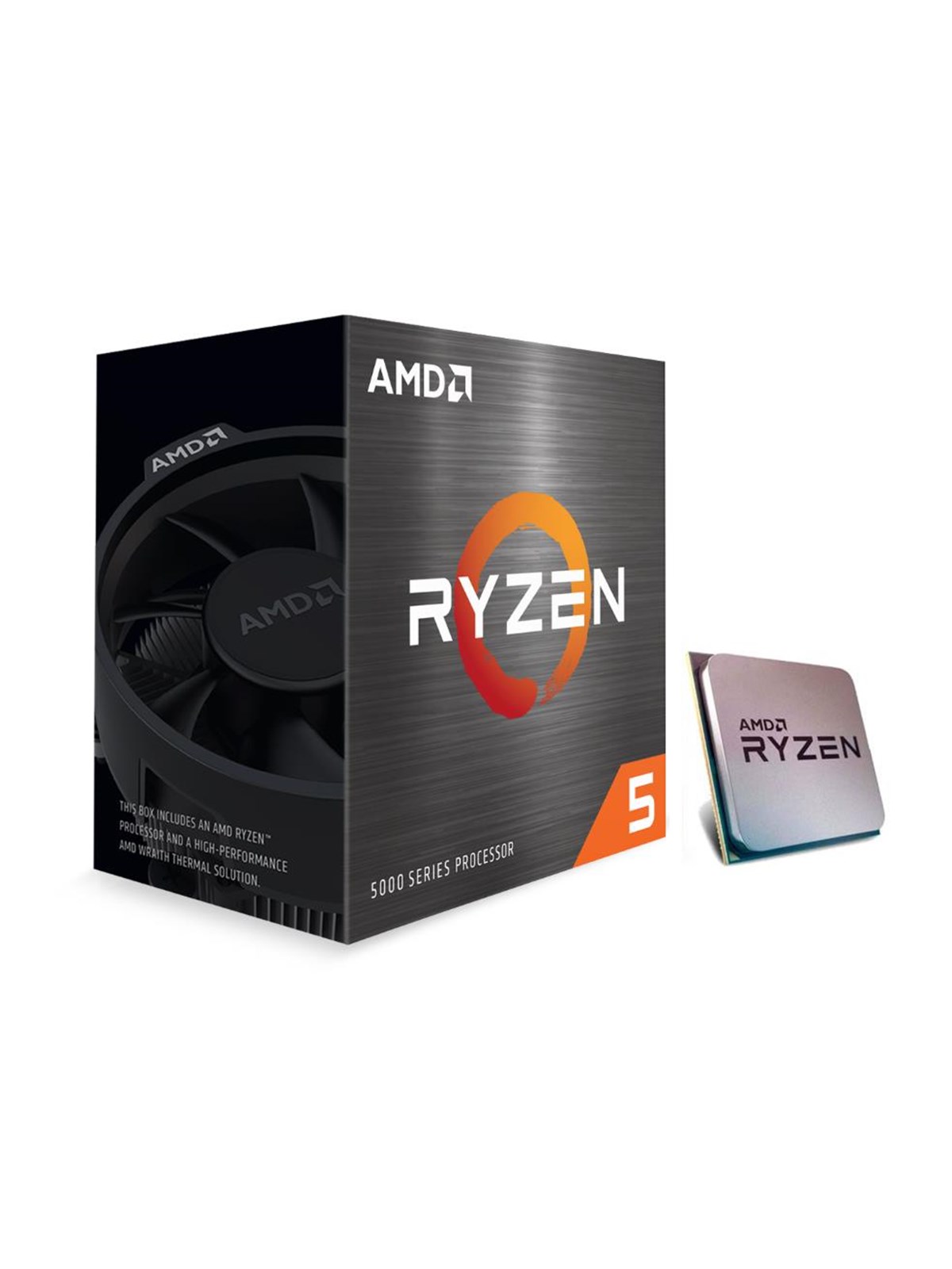 AMD Ryzen 5 5600XT Wraith Stealth CPU - 6 kerner - 3.7 GHz - AMD AM4 - AMD Boxed (med køler)