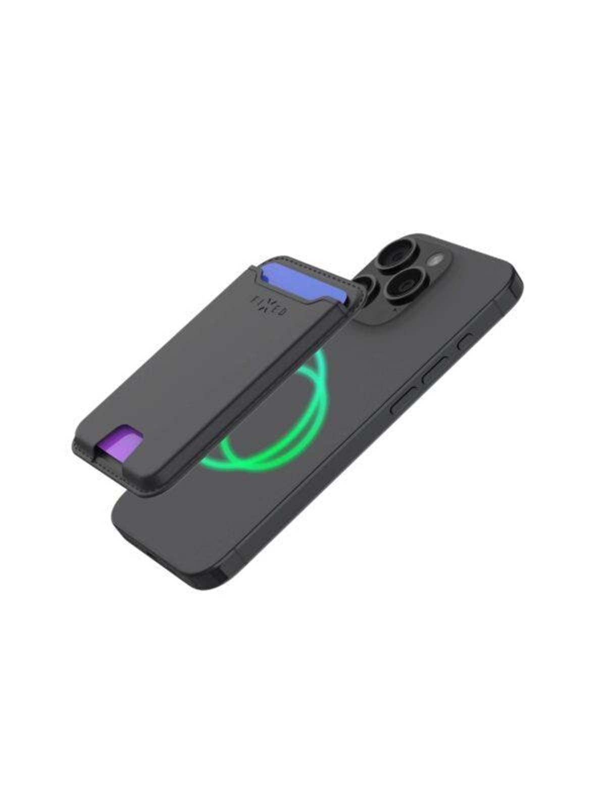 FIXED Mag Wallet Tracker for Apple Find My iPhone - Black, Mobilcover