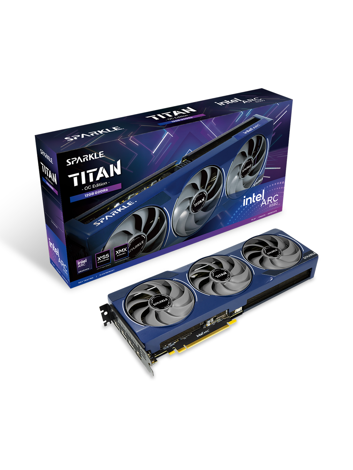 Sparkle Arc B580 Titan OC - 12GB GDDR6 RAM - Grafikkort, Grafikkort