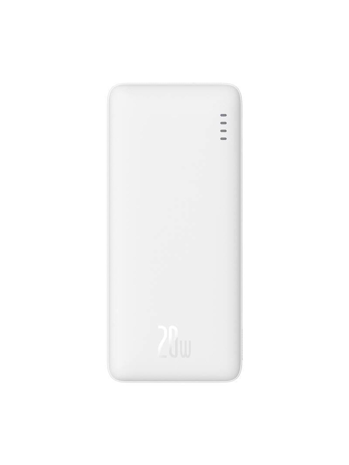 Baseus Airpow 10000mAh 20W powerbank (white) Powerbank - Hvid - 10000 mAh