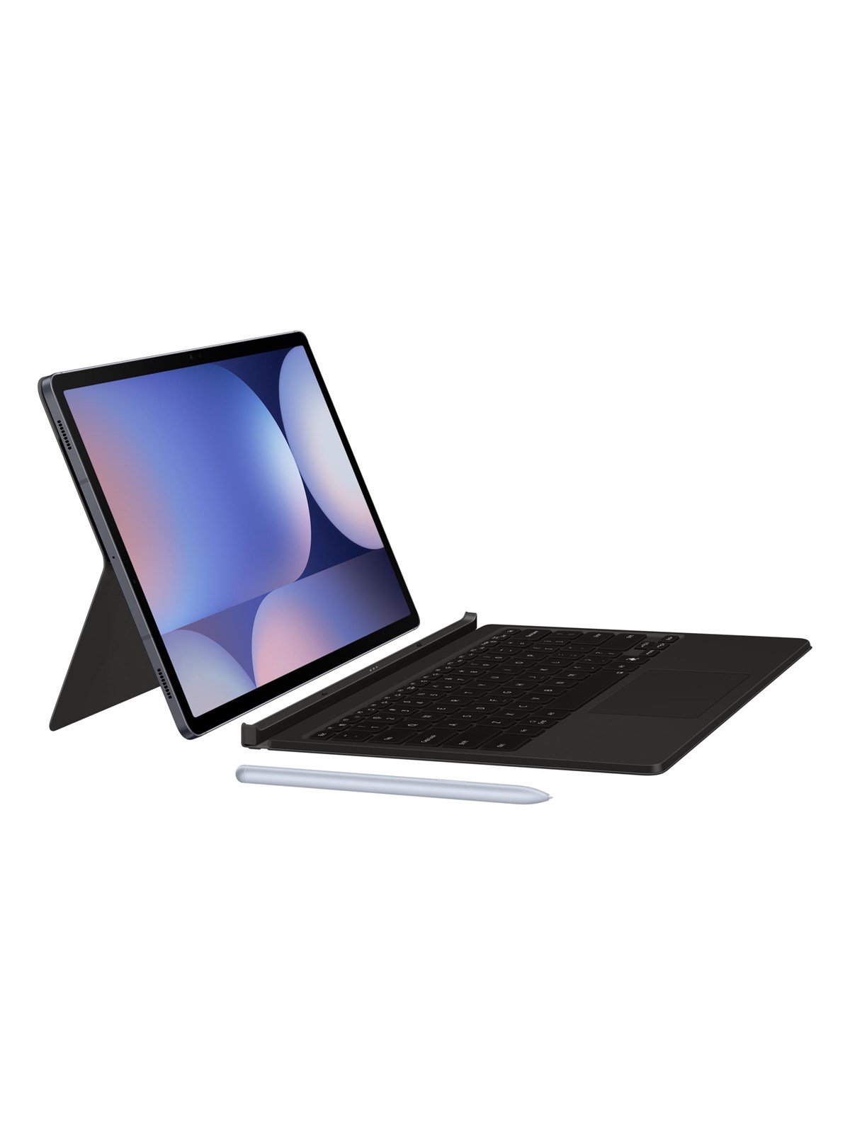 Samsung Galaxy Tab S10+ / Tab S9 FE+ / Tab S9+ - Book Cover Keyboard - Black (Nordic) - Tastatur & Folio sæt - Nordisk - Sort