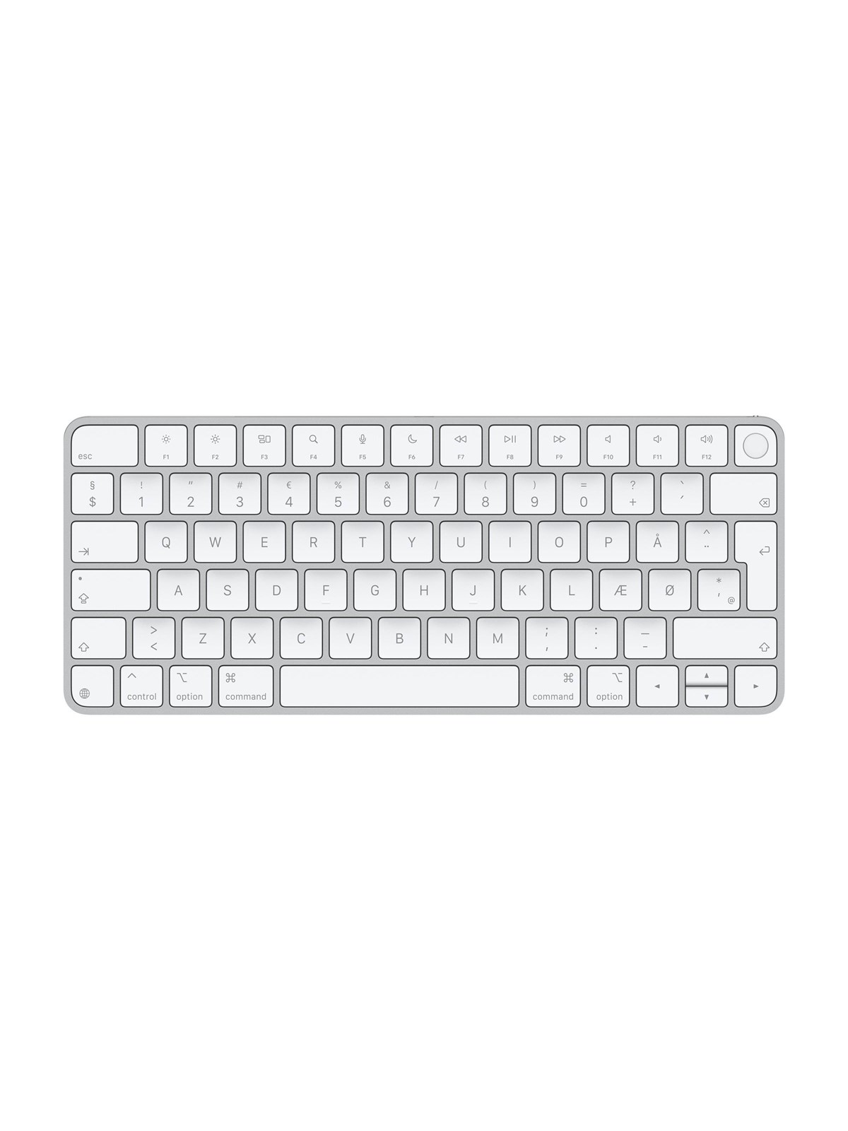 Apple Magic Keyboard with Touch ID - Tastatur - Dansk - Hvid, Tastatur