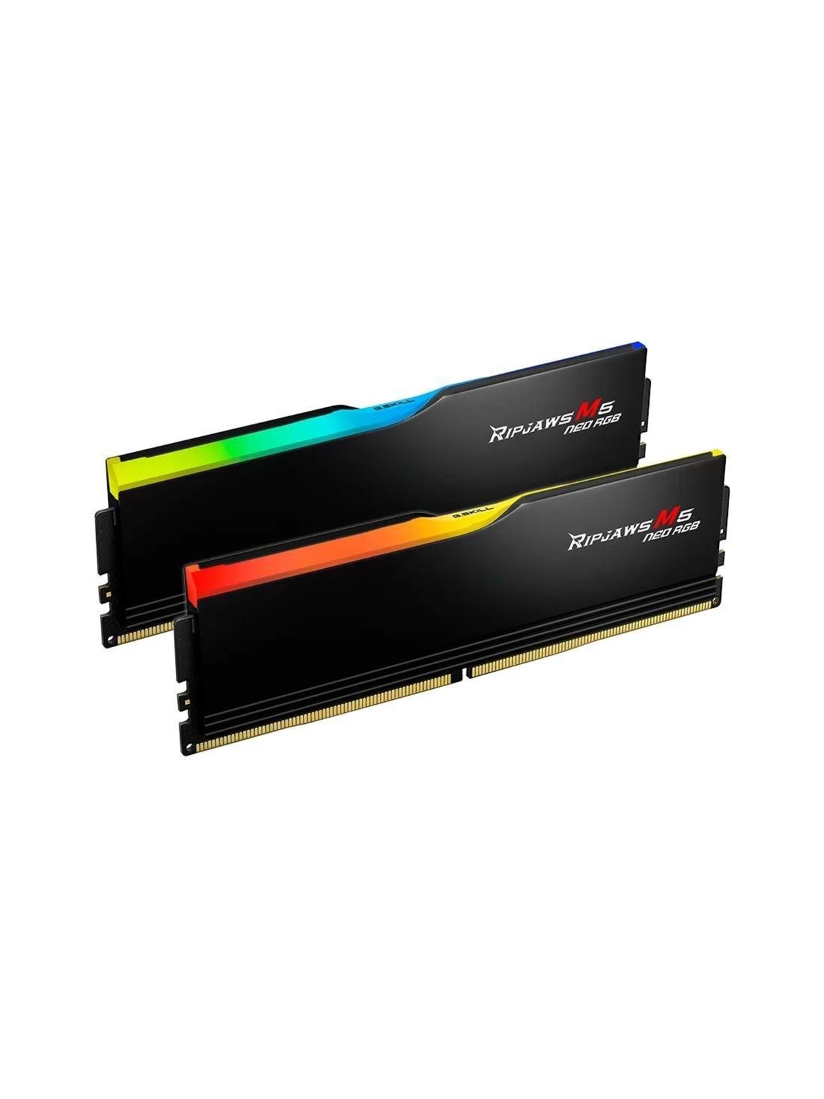 G.Skill Ripjaws M5 Neo RGB DDR5-6000 - 32GB - CL28 - Dual Channel (2 pcs) - AMD EXPO - Sort med RGB