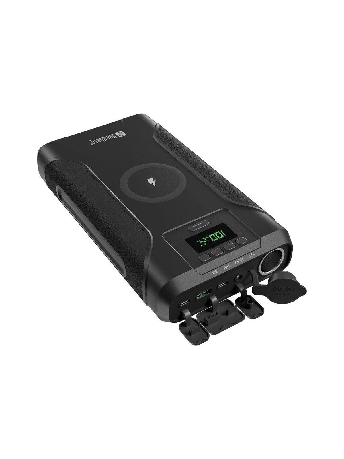 Sandberg Survivor Powerbank 7in1 76800 Powerbank - Sort - 76800 mAh, Powerbank