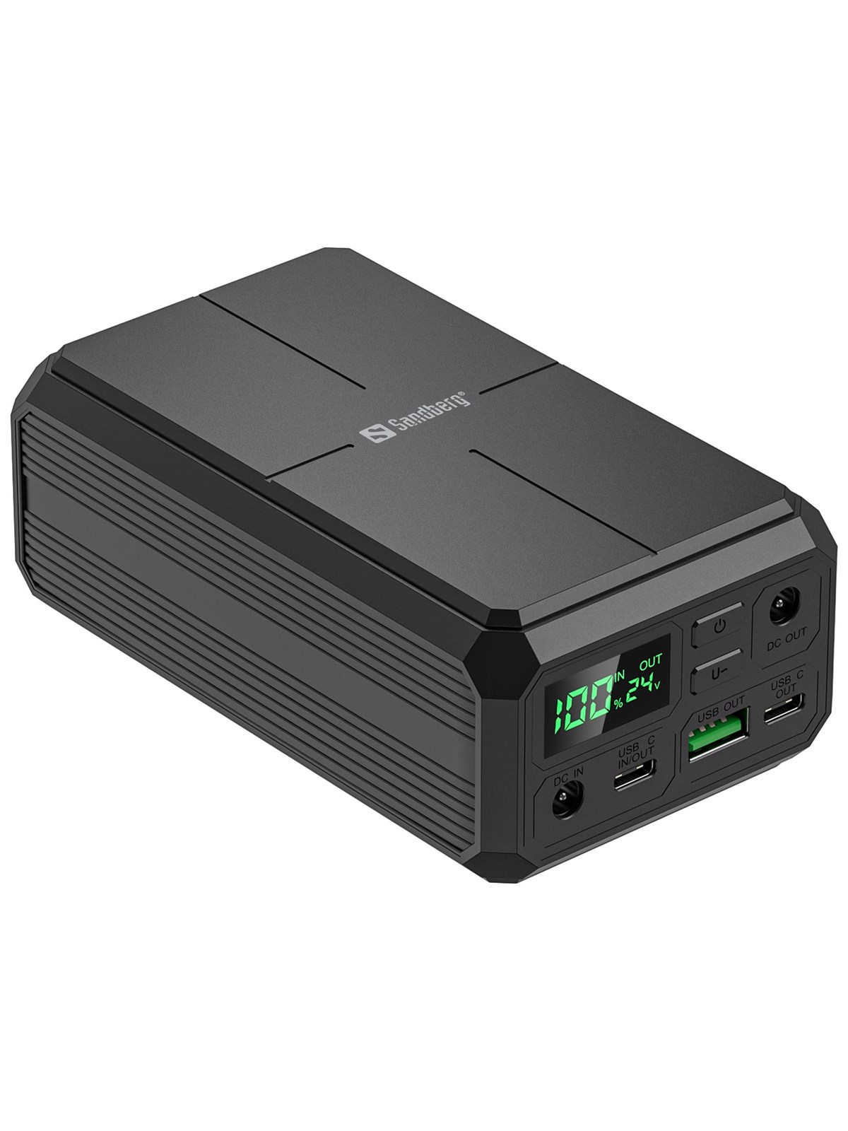 Sandberg Laptop Powerbank 27000 PD100W Powerbank - Sort - 27000 mAh, Powerbank