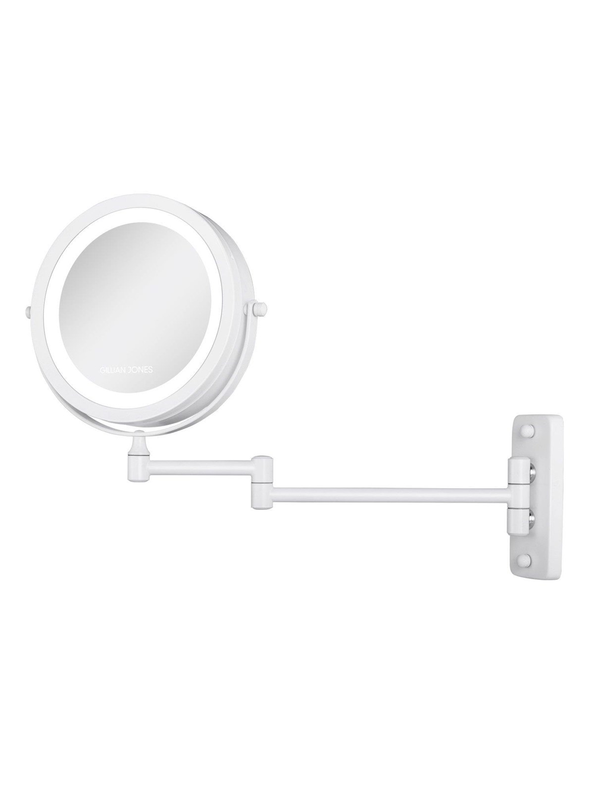 Gillian Jones - Double-sided wall mirror - White - 17.5 cm, Personlig Pleje