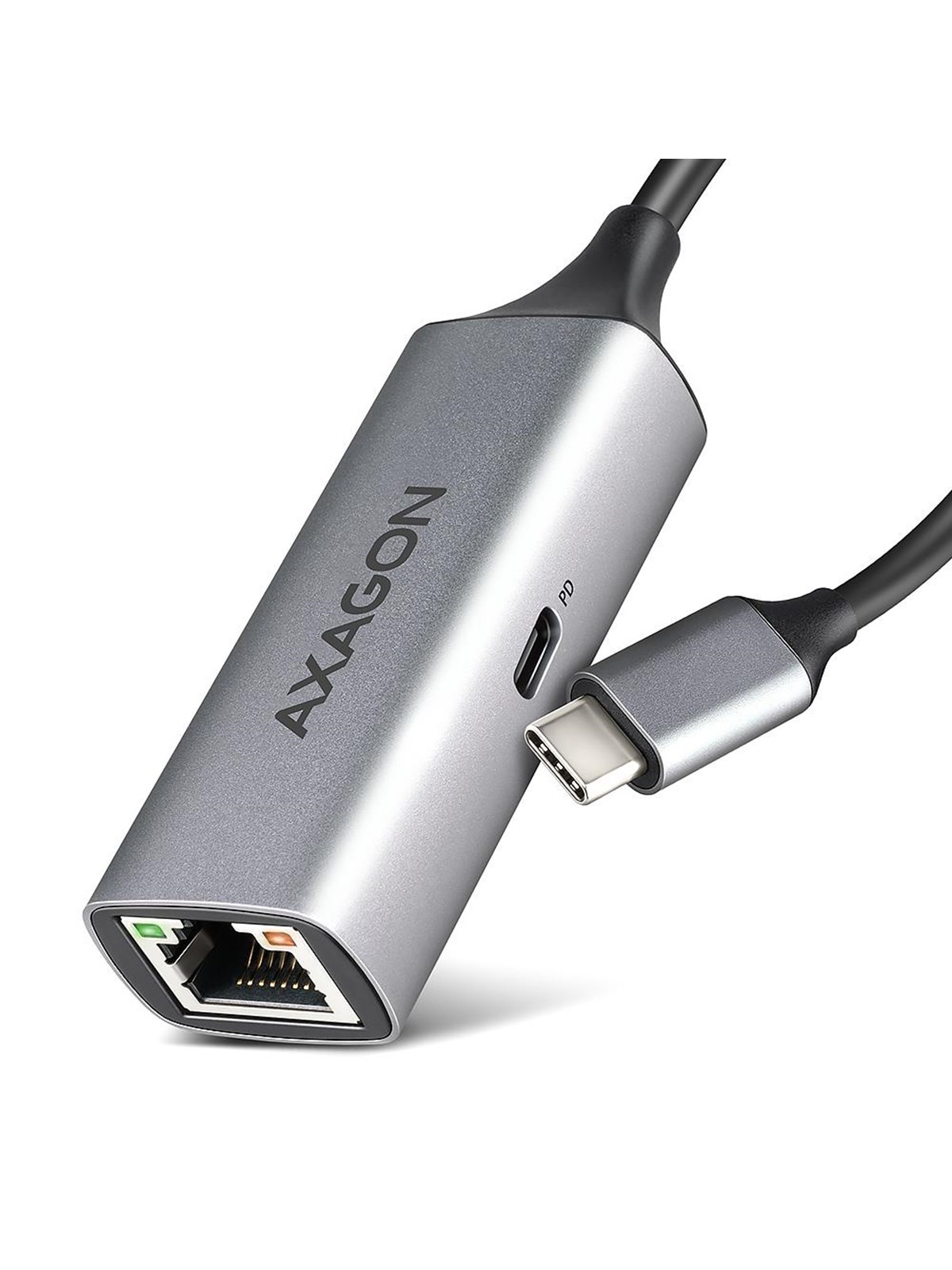 AXAGON ADE-TXPD USB-C Gigabit Ethernet Adapter Power Delivery 100W, Netværksadapter