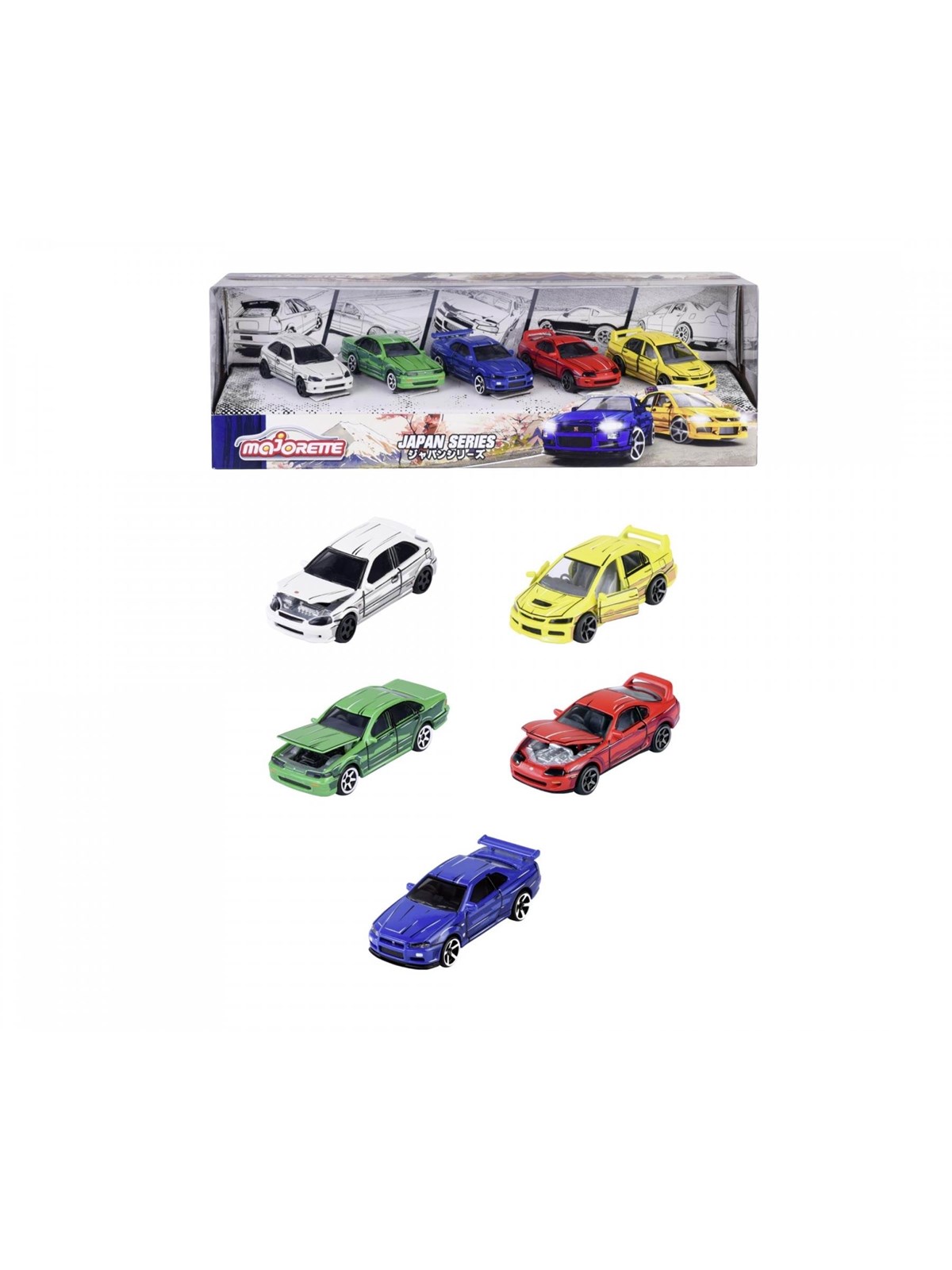 Majorette Japan Series 5 Pieces Giftpack, Legetøjsbil