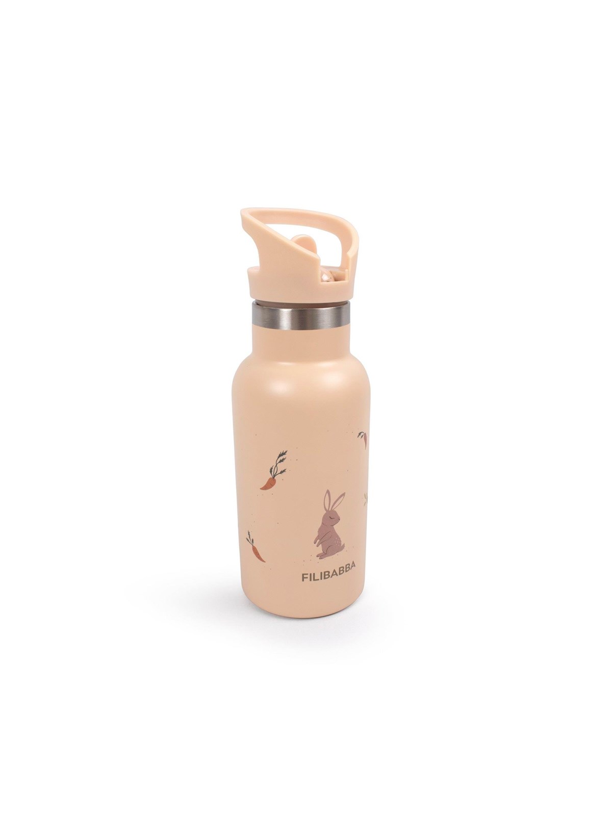 Filibabba Stainless steel water bottle - Carrot Thief, Babyudstyr