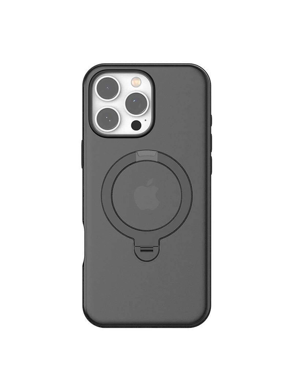 Torras Ostand Spin Case for iPhone 16 ProMax (Black), Mobilcover