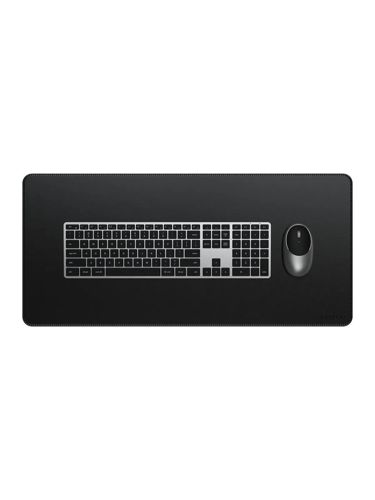 Satechi Vegan-Leather Premium Desk Mat - Black, Musemåtte