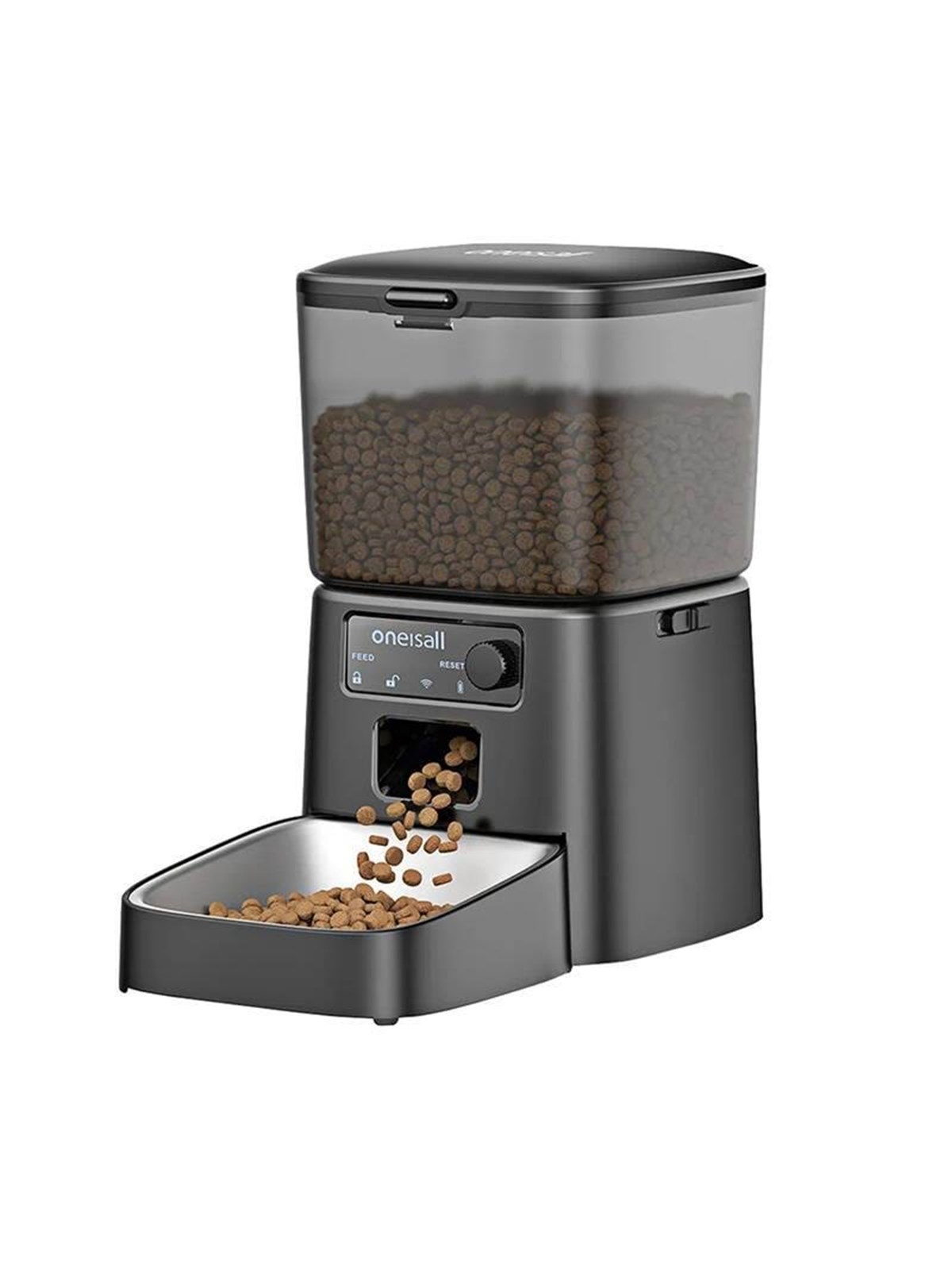 Oneisall PFD001 Pro Smart Food Dispenser for Pets Black, Katteudstyr