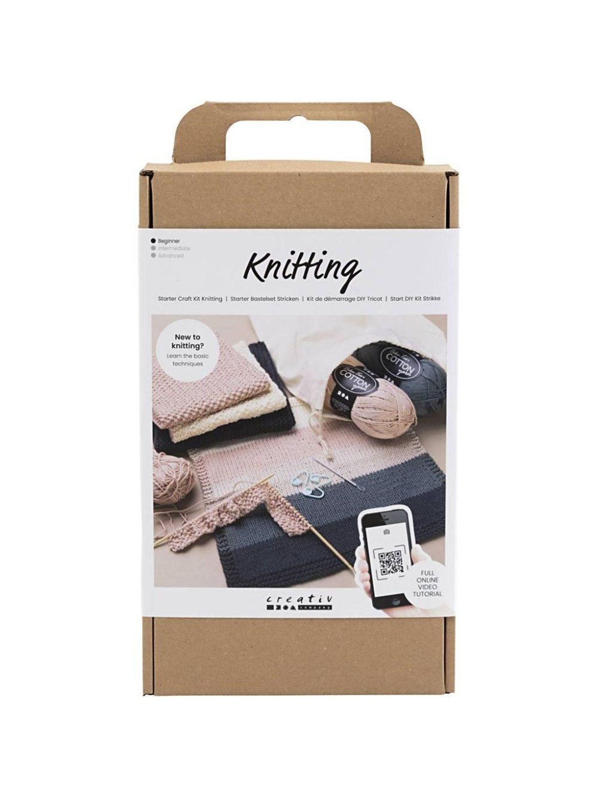 Creativ Company Knitting kit learning set - beginner, Hobbyartikel