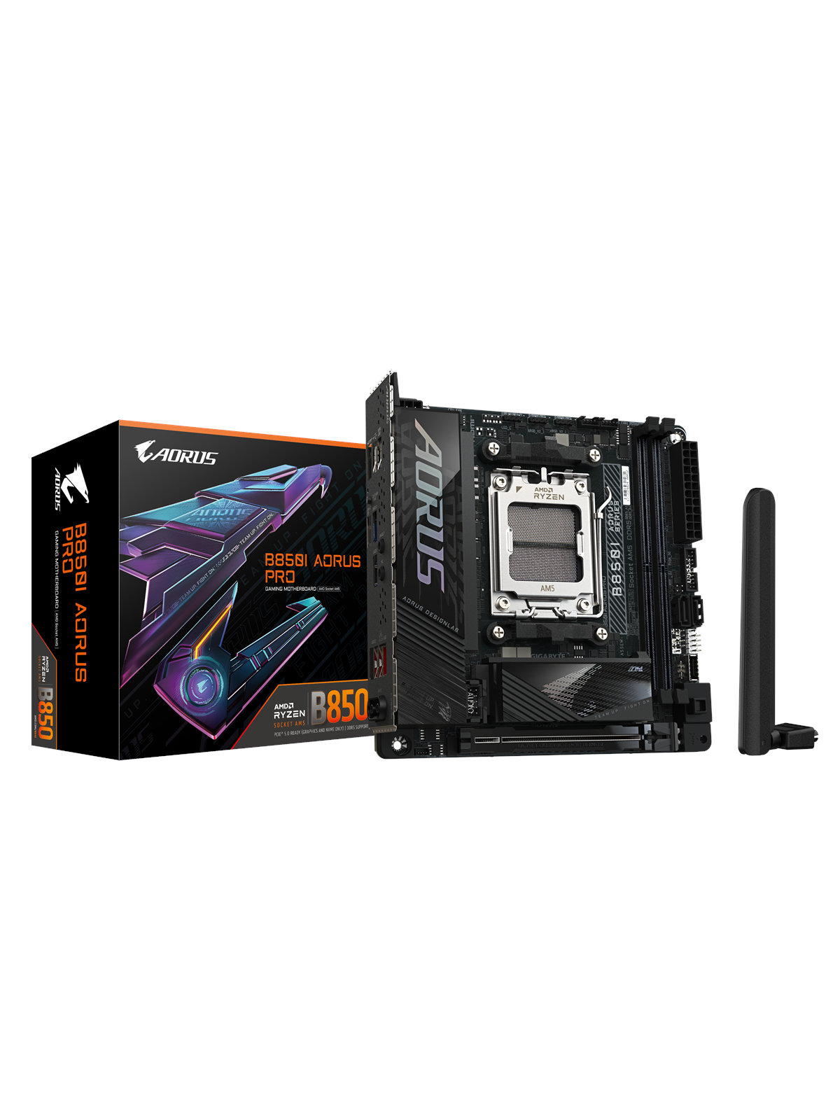 GIGABYTE B850I AORUS PRO Bundkort - AMD B850 - AMD AM5 socket - DDR5 RAM - Mini-ITX