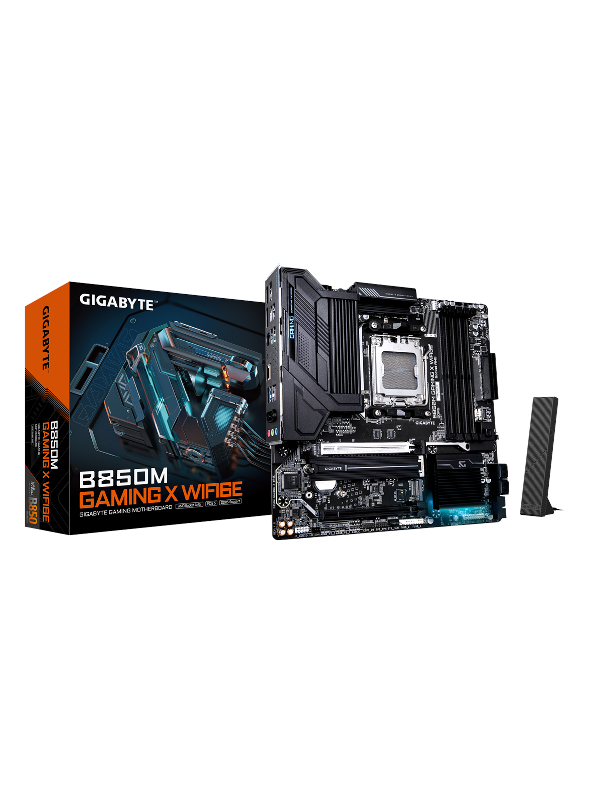 GIGABYTE B850M GAMING X WIFI6E Bundkort - AMD B850 - AMD AM5 socket - DDR5 RAM - Micro-ATX