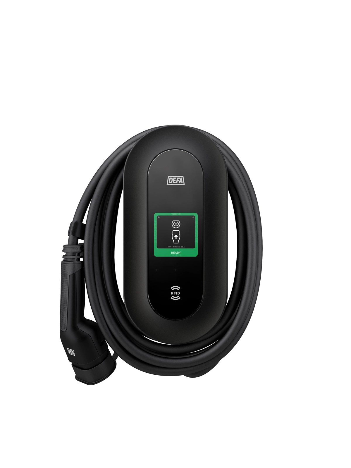 Defa Power Home ladeboks 22kW inkl. 6 meter kabel, 4/5G og WiFi, Sort, Ladeboks